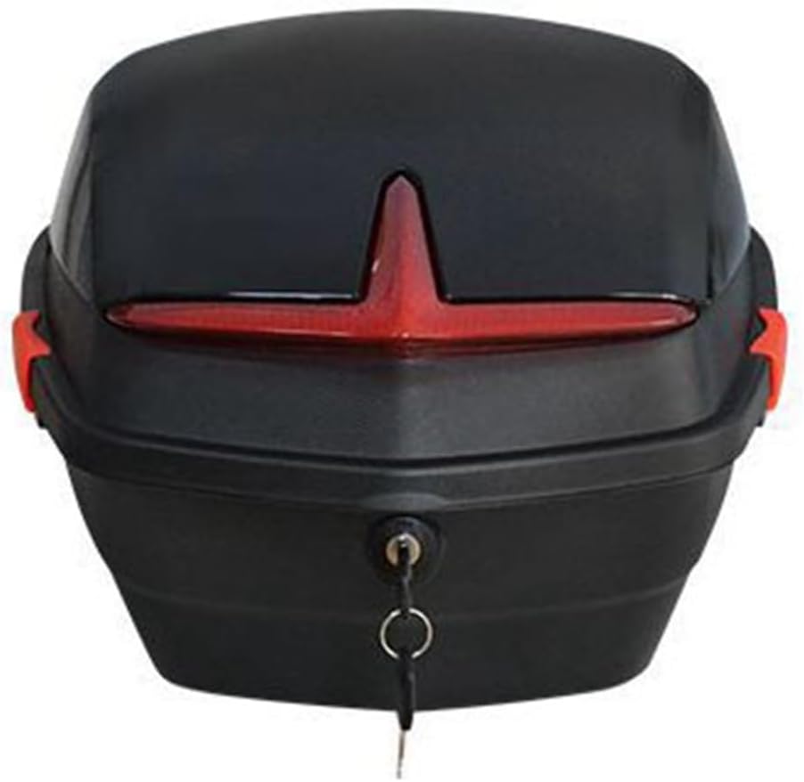 バイク用 リアボックス 37cm×38cm×28cm トップケース?バイクボックス?バイク用ボックス?収納?大容量?頑丈?耐衝撃 防水 着脱可能式?原付?スクーター?着脱簡単?フルフェイス収納可能?ヘ
