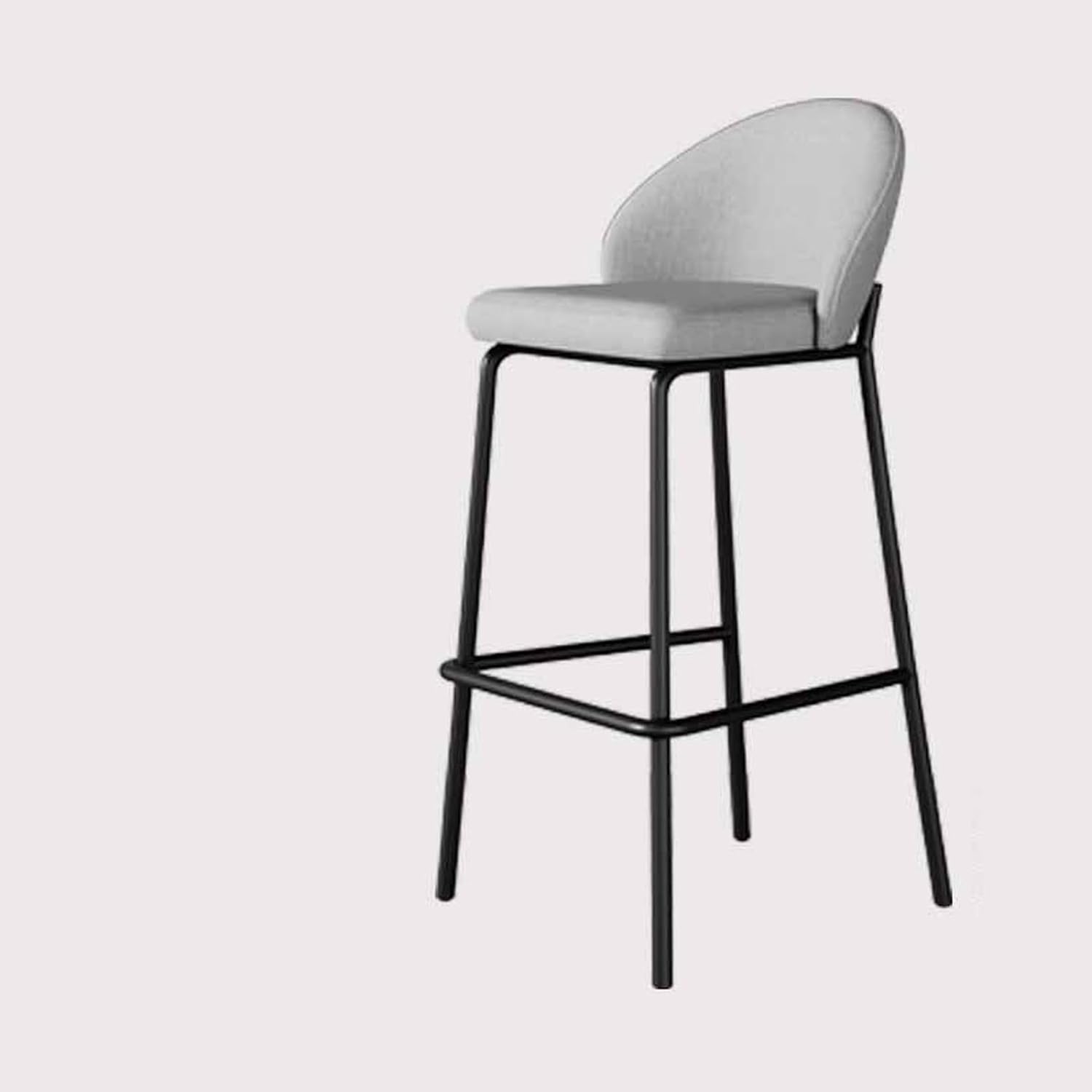 カウンターチェア 背もたれ付き バーチェア 北欧 ヴィンテージ レトロ 座面65cm 1pcs おしゃれ モダン キッチン バースツール ダイニング スツール 椅子 チェア グレー|GOTO funny 店