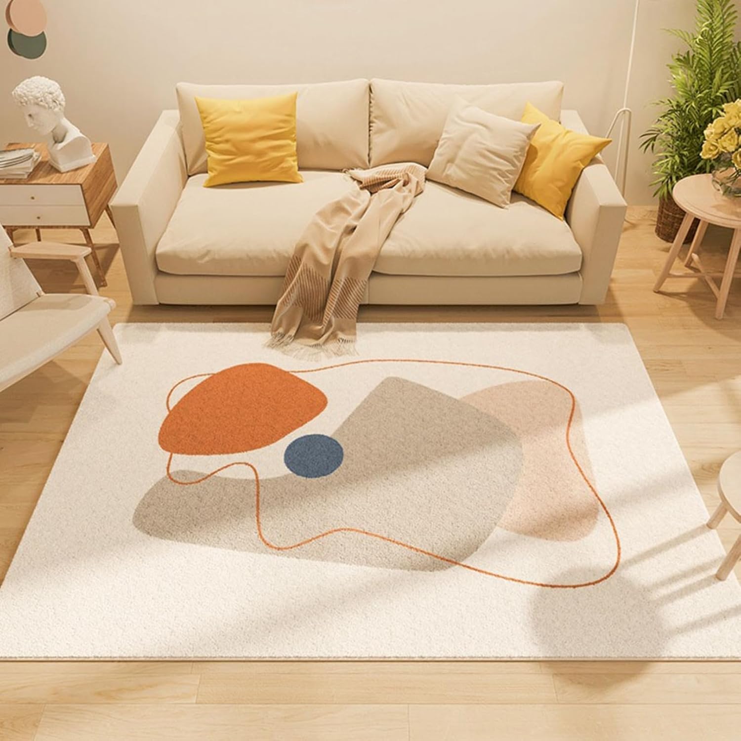 引っ敷き 160x230糎 引っ敷き 洗える 今めかしい 幾何学柄 厚さ13粍 踏み気味合い似つかわしい 床暖房装置相応う 折り畳み 上滑り打ちきり付 抗菌 防臭 防壁蝨目 耐摩耗性 引っ敷き 引っ敷き 矩形 室内用 ホー