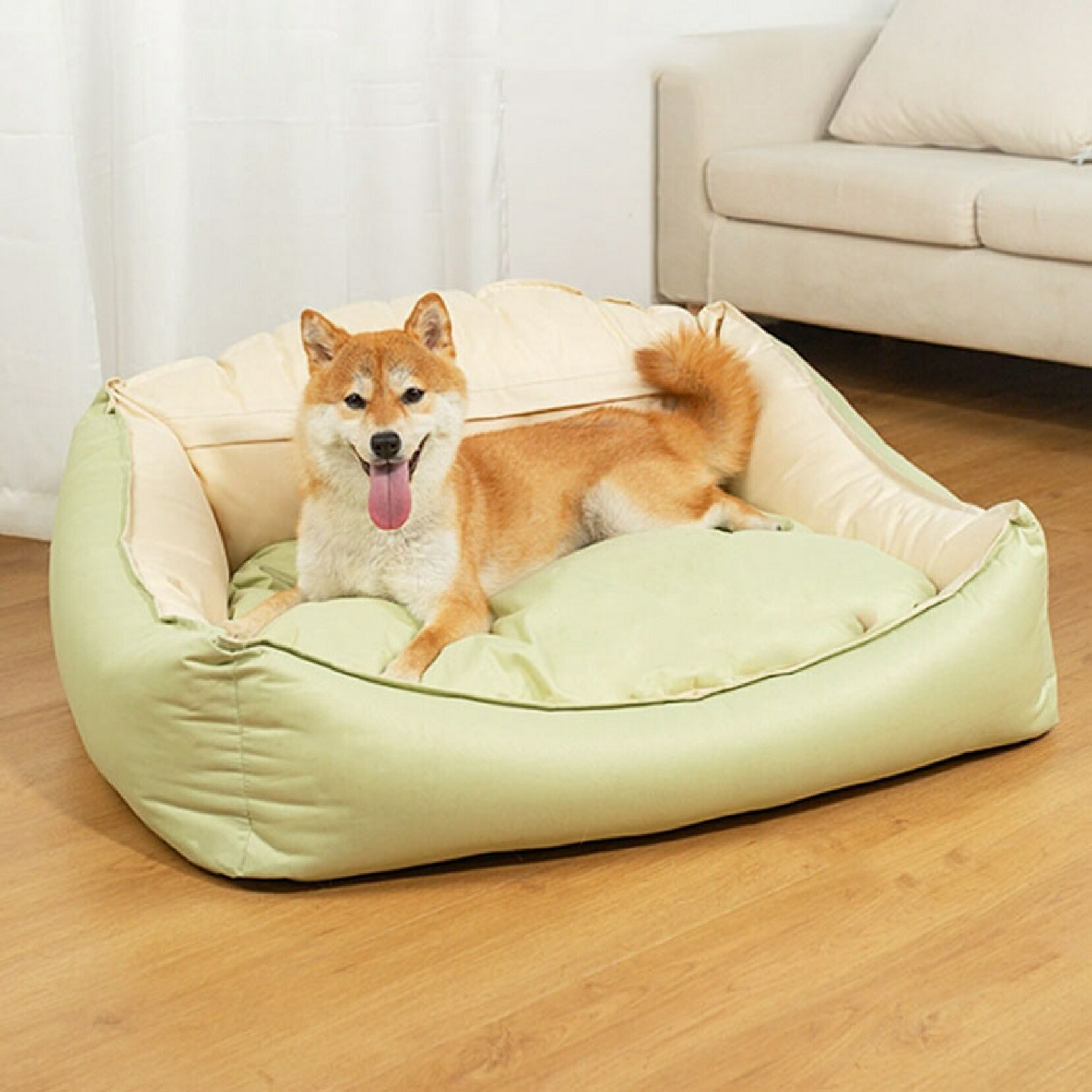 ペット　ベッド　大型犬　夏用　ひんやり　ペットソファー　猫　クッション　冷感　中型犬　洗える　通年　噛み耐性　可愛い　ペット用品　掻き耐える　熱中症・暑さ対策　防塵　ペットマット　滑り止め｜GOTO funny 店