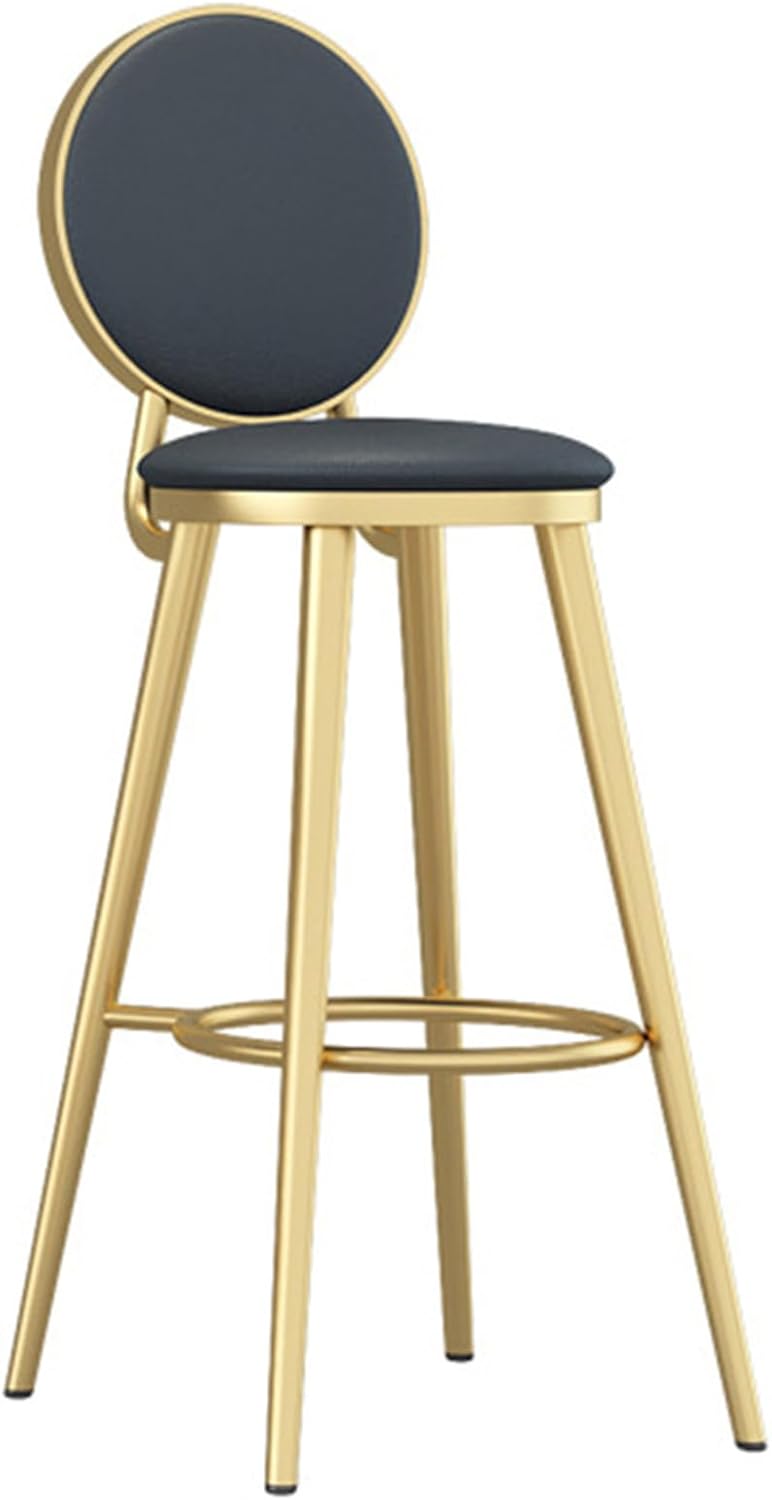 ハイチェア カウンタースツール 75cm*2pcs バースツール ハイカウンターチェア ハイスツール 合成皮革 合皮 レザー アイアン スチール 座面高75cm ブラック|GOTO funny 店