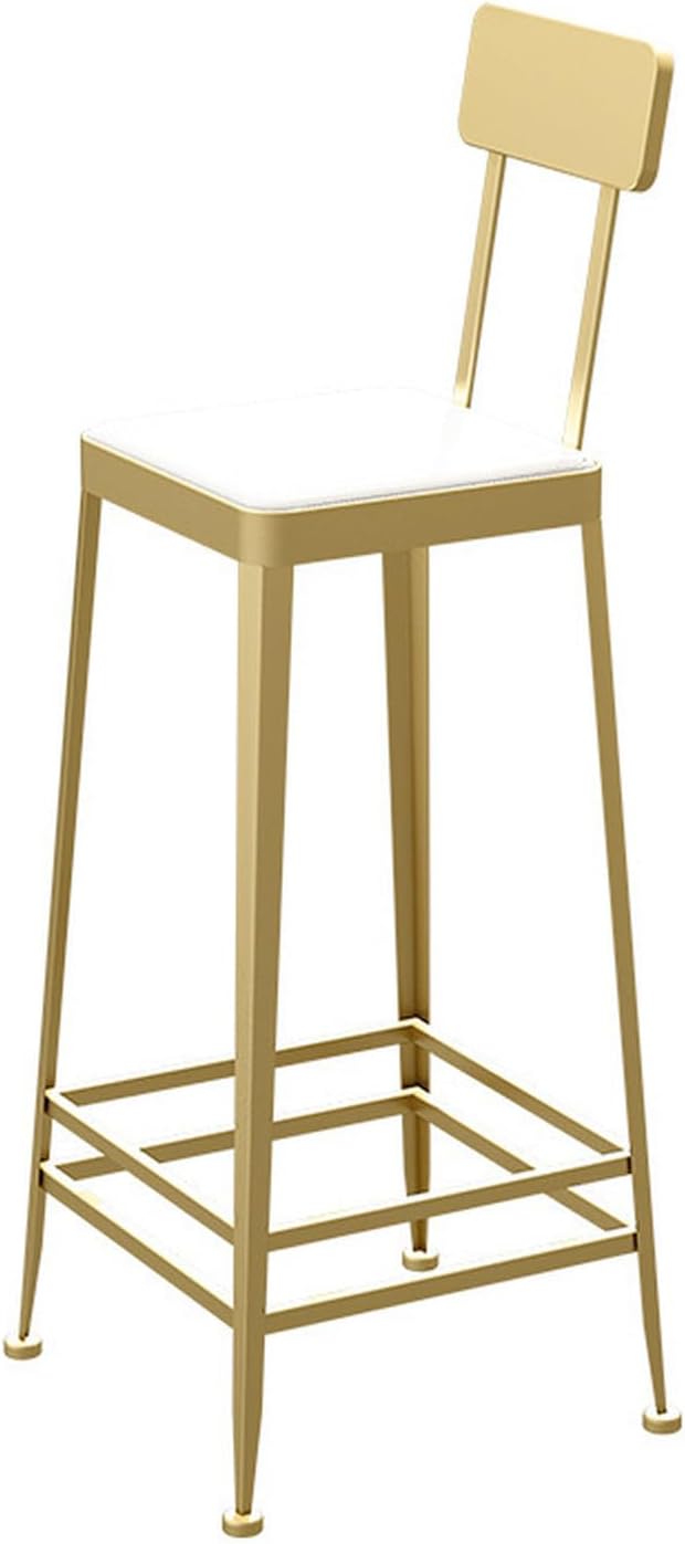 バースツール バーチェア 4pcs カウンタースツール 座面高さ75cm ダイニングチェア ゴールド スツール 椅子 イス リビング PUレザー スチール ヴィンテージ 北欧 モダン カフェ|GOTO funny 店