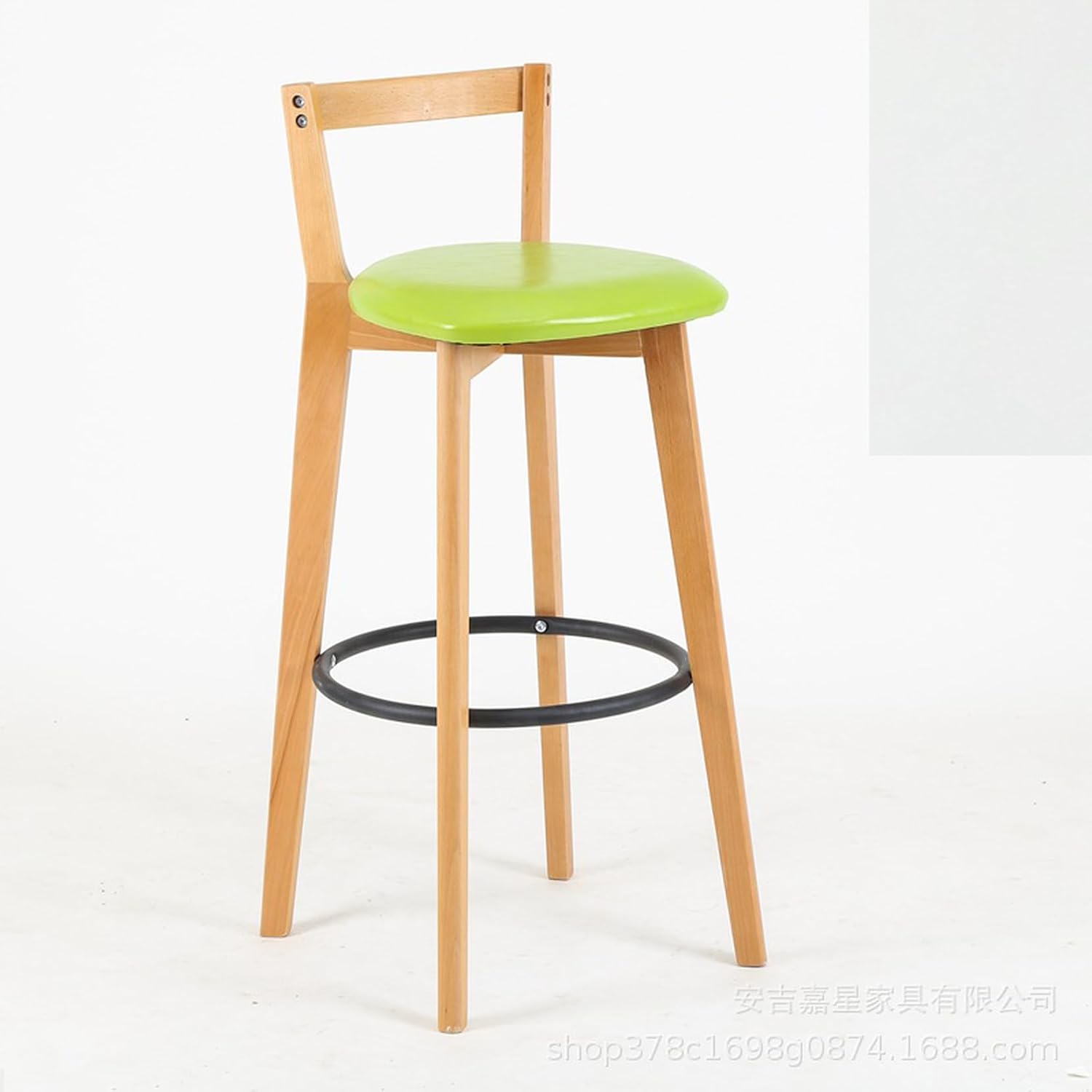 カウンターチェア バーチェア 座面高71cm おしゃれ 北欧 グリーン2 PUレザー 椅子 イス 木脚 ハイチェア 2pcs ハイスツール ヴィンテージ カフェ風 食卓椅子 バーカウンターチェア バー｜GOTO funny 店 22,784円