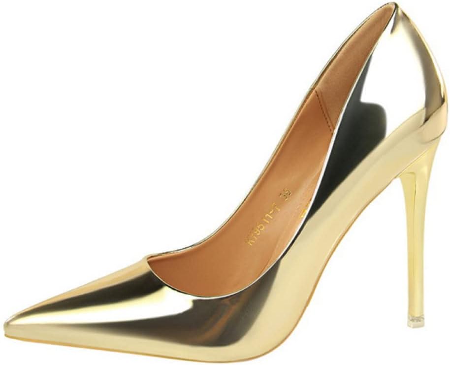 パンプス ヒール エナメル ポインテッドトゥ 痛くない 10.5センチ 7.5cm レディース 靴 小さいサイズ 結婚式パンプス お呼ばれ フォーマル 卒園式 入園式 美脚パンプス ピンヒール ハイヒ|GOTO funny 店