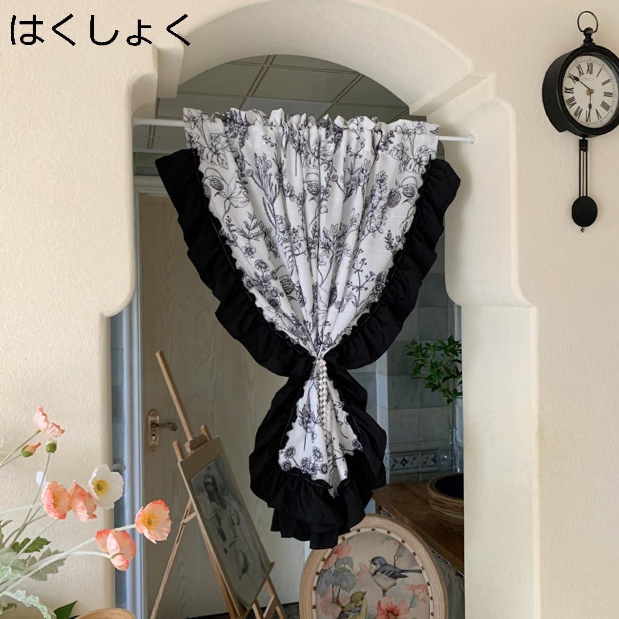 購入15％-30%OFF カフェカーテン 小さい 小窓 おしゃれ 目隠しカーテン はくしょく 間仕切り UVカット 省エネ 通気 綿麻 コットン質感 シルエット 130*100cm かわいいボタニカルフラワー ミニカーテン 取り付け簡単 小窓カフェカーテン キッチンカーテン 遮光カーテ