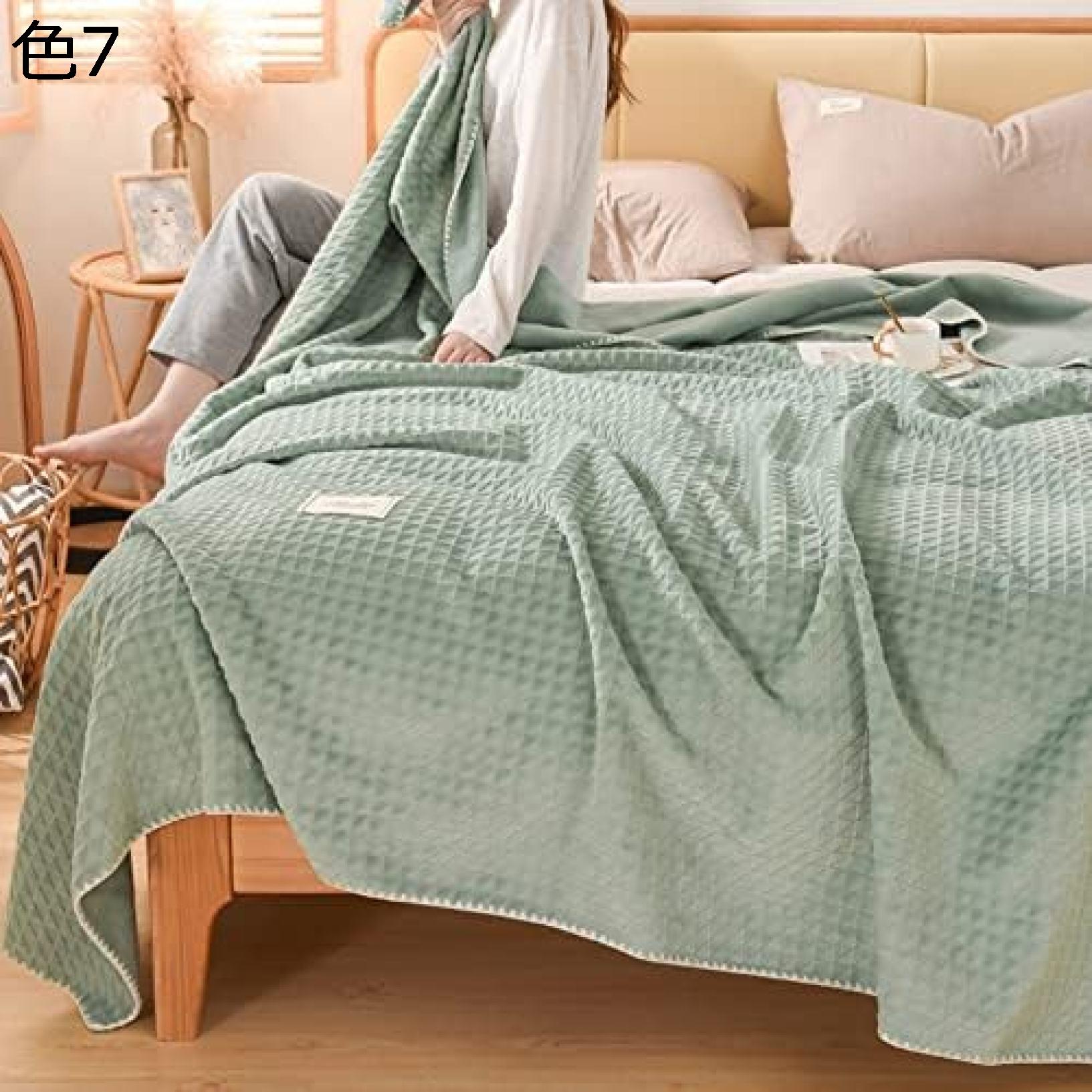 購入15％-30%OFF ガーゼケット ブランケット シングル 上品 ガーゼ 綿100％ タオルケット 丸洗いOK やわらかな肌触り 保温 肌掛け 吸湿性 発散性に優れ 軽量 ブランケット 春夏用 冷房対策 幾何柄 北欧風