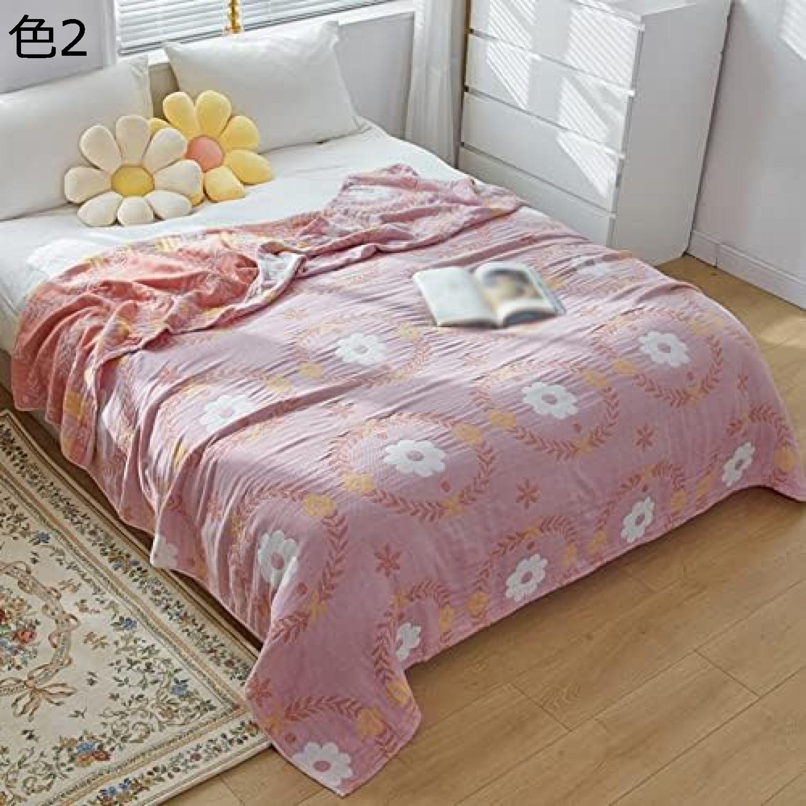 購入15％-30%OFF ボヘミア風 ガーゼケット 4重ガーゼ コットン 洗える 夏 肌掛け布団 掛布団 布団 綿 ケット 天然コットン やさしい 通気性 オールシーズン 寝具 丸洗いOK 柔らかい 吸水 静電気 洗える 肌触り良い