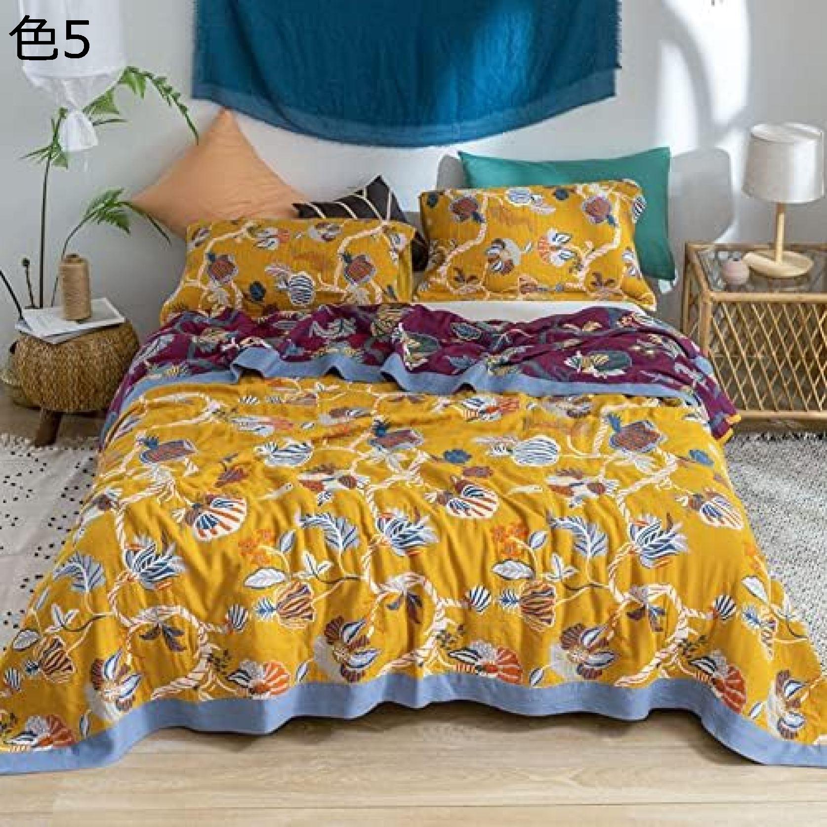 買いもとめる15％-30%OFF 5重 ガーゼ 毛布 肌掛け 通気性 ボヘミア 毛布 タオルケット ダブル シングル 冷房装置相応う 肌掛けふとん 快眠 ガーゼ毛布 子供部屋 車 和風 布団 パステル色の 夏 お睡眠時間 掛けブランケット オール陽気 旅する 薄っぺら 寝具-毛布・ブランケット