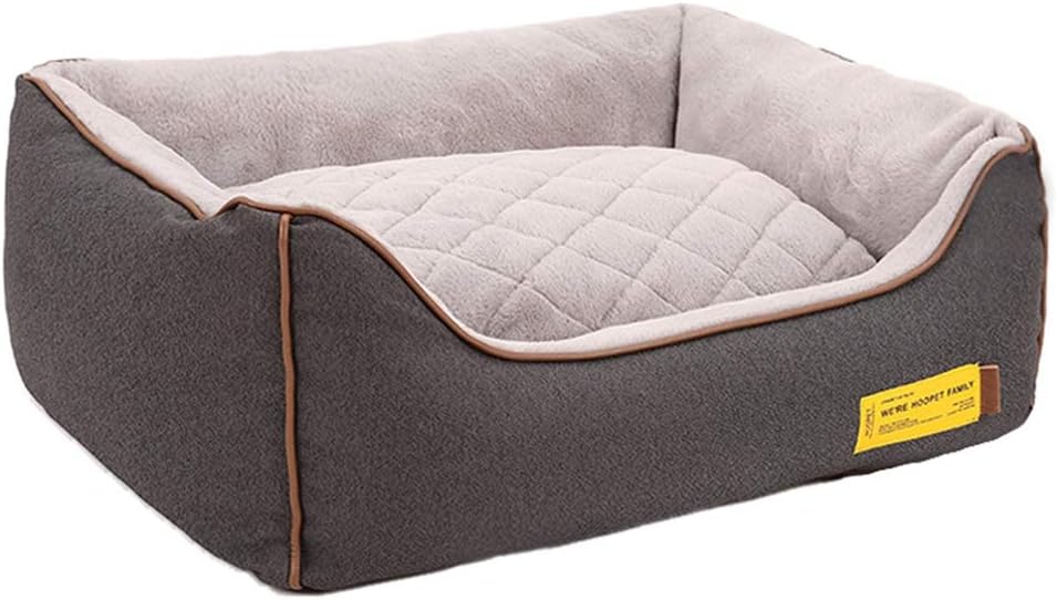 犬ベッド 45*35*22 角型 ポカポカ コンフォート ペットグッズ かわいい ぐっすり眠る グレー ペットクッション 寝心地抜群 あったか 体圧分散 ふんわり 通年タイプ 四季用 ペットグッズ か