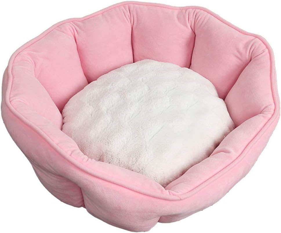 猫のベッド ペット用寝袋 ふわふわ 暖かい 柔らかい 寝床 マット型 北欧 ピンク 冬用 室内用 キャットハウス ペットハウス 猫ベッド 洗える おしゃれ 滑り止め（ワンちゃん、イヌ、犬、ドッグ、ネコ