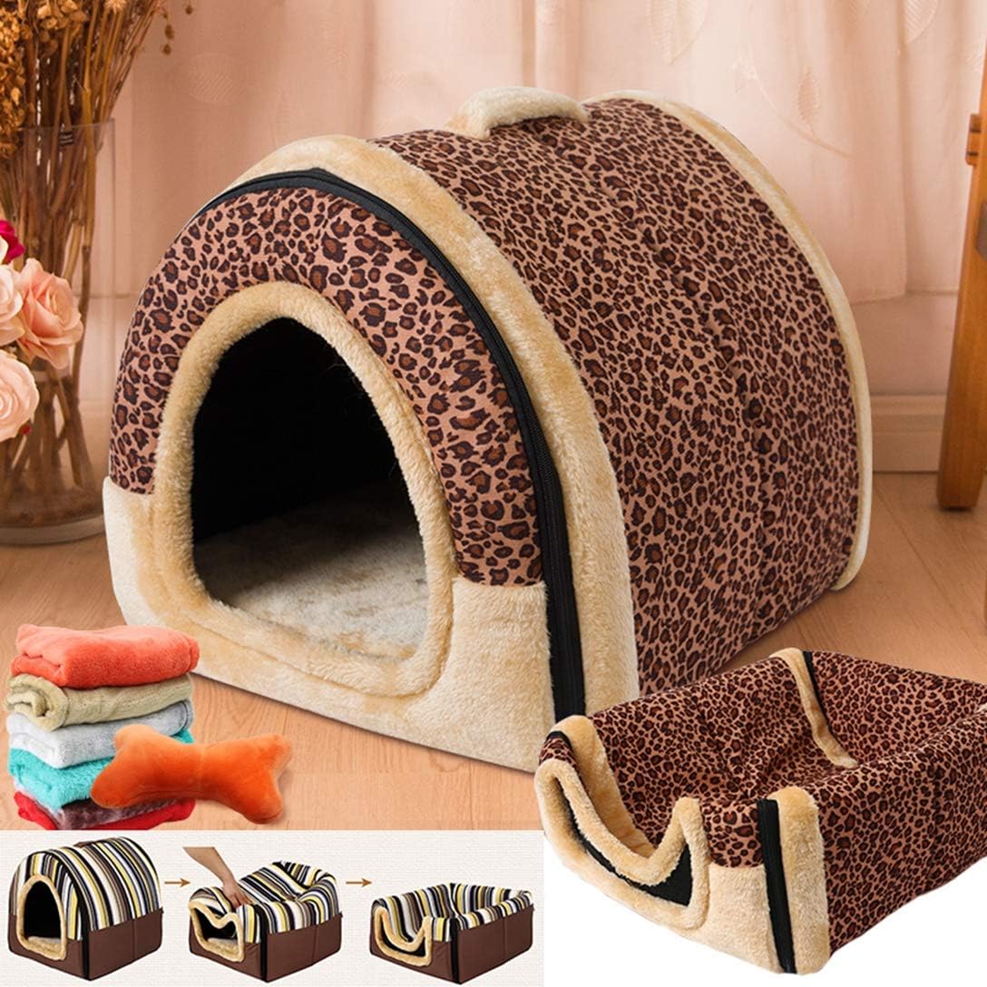 ペットベッド ドーム型 ペットハウス 2way 犬猫用 室内用 オールシーズン ふわふわ クッション付き 犬小屋 屋根付き 猫 テント おしゃれ 洗える 折りたたみ可 寝床 冷暖房 ホットカーペット対