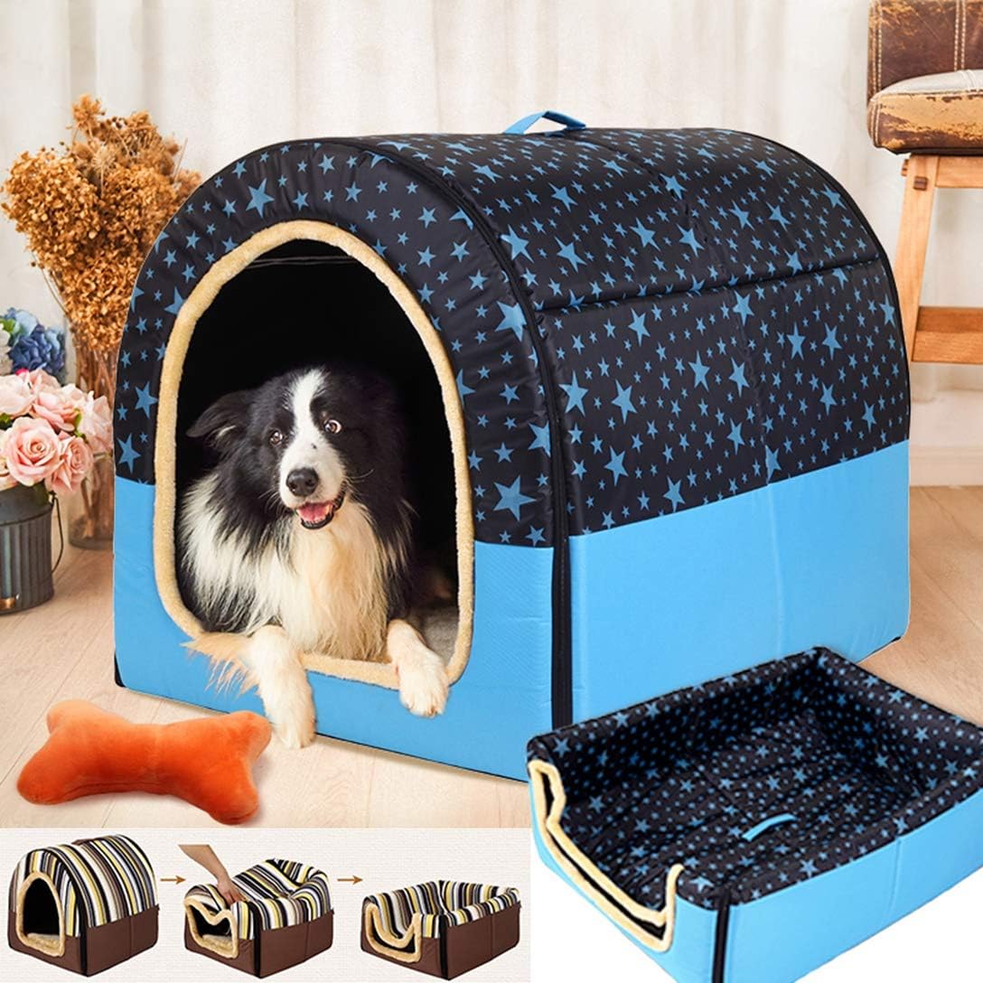 ペットベッド ドーム型 ペットハウス 2way 犬猫用 室内用 オールシーズン ふわふわ クッション付き 犬小屋 屋根付き 猫 テント おしゃれ 洗える 折りたたみ可 寝床 冷暖房 ホットカーペット対