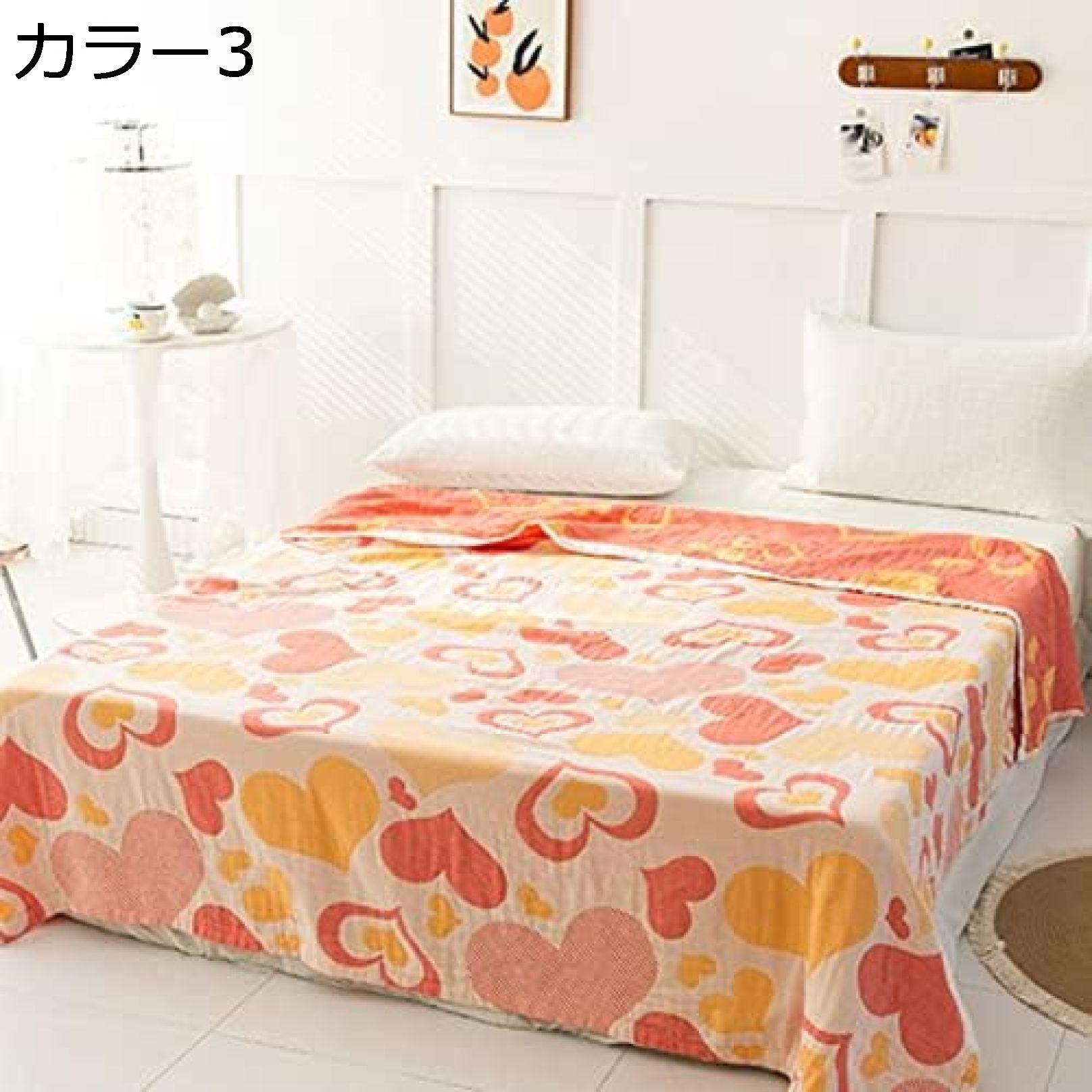 購入15％-30%OFF カバー不要 ガーゼケット シングル 天然綿100% 4重織り 軽くて通気性や肌触りがよい ふんわり 吸湿 夏快眠 快適 丸洗いOK リバーシブル パイルケット 洗えるふとん クマ柄 高密度 ダブル 毛布兼用 洗えるふとん 綿毛布 一体型 南国風