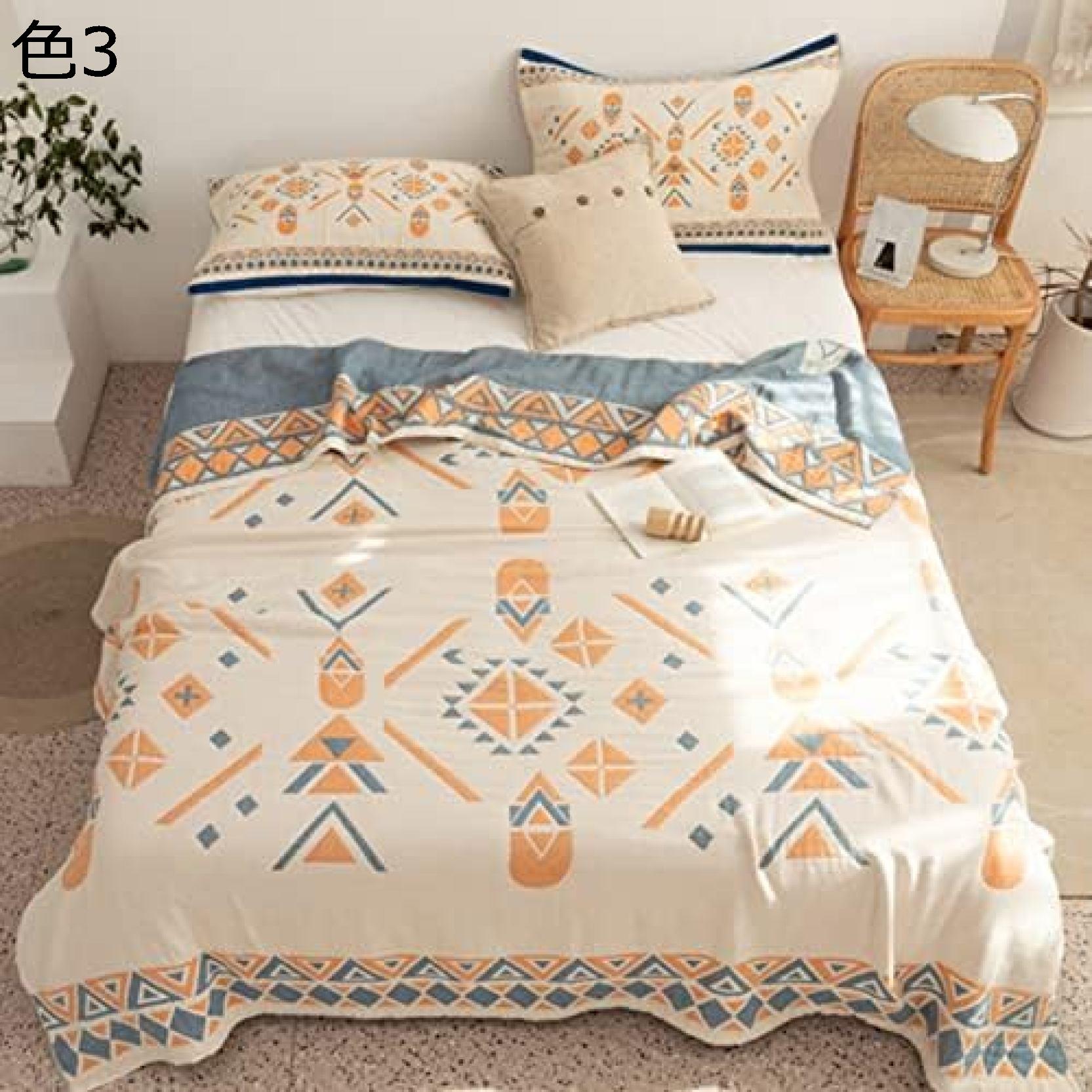 購入15％-30%OFF ガーゼケット シングル ダブル 綿100% プランケット 夏 軽量 大判 コットン100％ 肌掛け 洗える 綿毛布 オールシーズン キルトケット 幾何柄 肌掛け布団 通気 夏布団 ガーゼけっと 吸湿 花柄 冷房対策