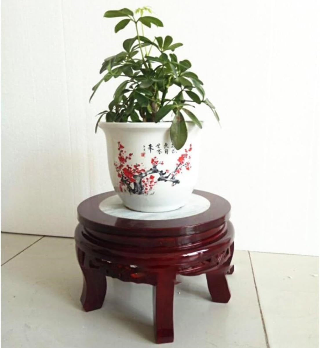 花台 フラワースタンド 木製 植木鉢 台 ヴィンテージ 物スツール インテリア 02 リビング クラシック 鉢置き台 30*20cm 観葉植物 花瓶台 サボテン 多肉植物 鉢置き 屋内屋外装飾用 丸椅｜GOTO funny 店
