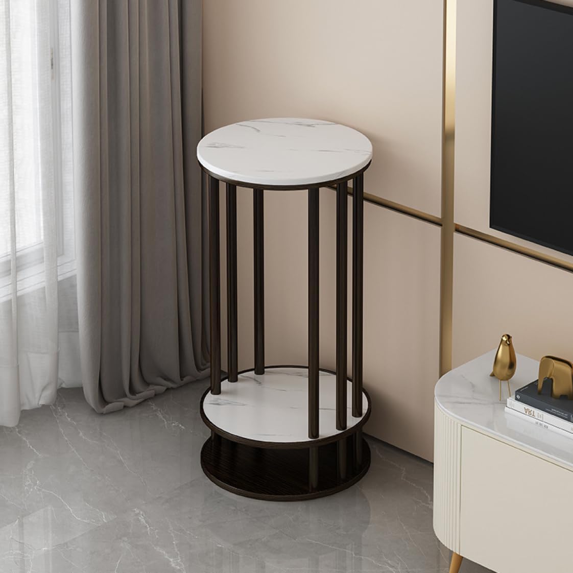 花台 フラワースタンド ガーデンラック 収納 シンプル おしゃれ 室内/屋外 61*30cm 2段式 01 室内/屋外 3鉢 多層 園芸 ジャグスタンド 観葉植物 鉢スタンド 室内 室外 木製 植木台|GOTO funny 店