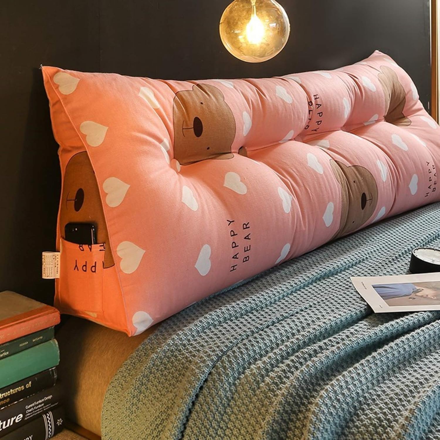 枕 まくら クッション 三角枕 ロング ロングクッション ヘッドボード ピロー 腰枕 三角形まくら バックレスト ベッドクッション 09 背もたれ 腰部パッド ソファー ベッド 枕を読む 背もたれクッ