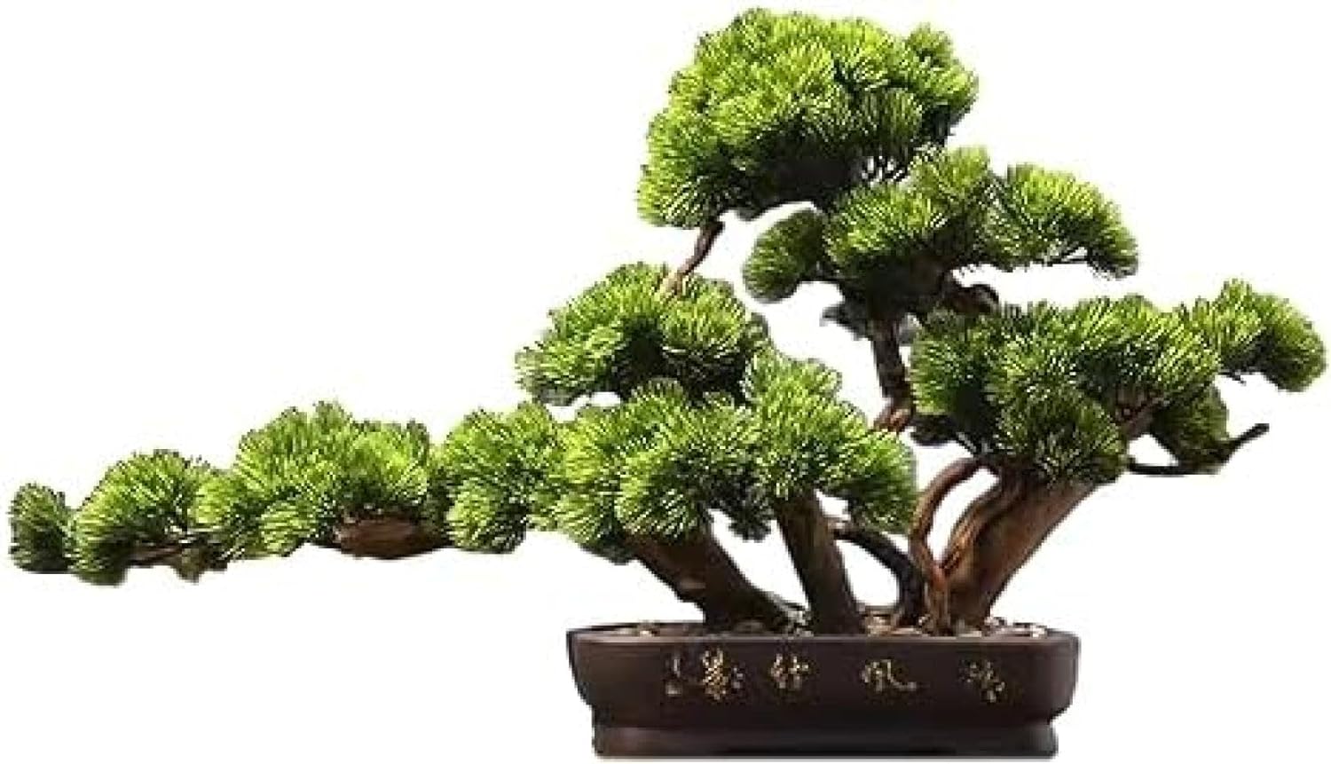 人工盆栽 人工盆栽松の木即物的な偽草木かざり付ける鉢植え人工観葉草木事務机いの一番見せびらかす禅見せびらかす偽草木緑 人工あずま屋 草木