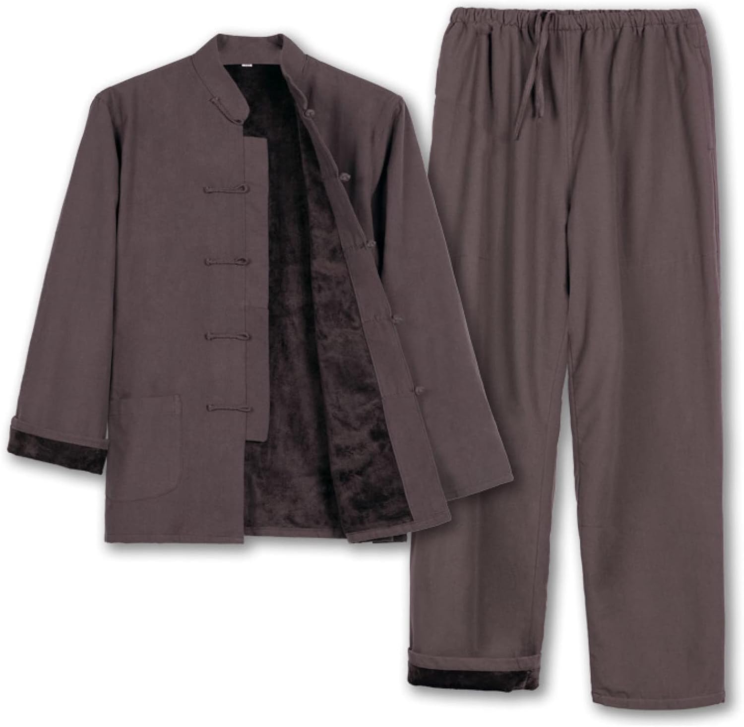 セットアップ メンズ 2点上下セット M-4XL 秋冬 裏起毛 綿麻 長袖 ゆったり カジュアル 無地 通気性 通勤 通学 日常 開襟 男性用 部屋着 トップス ズボン パンツ ロングズボン カーディ｜GOTO funny 店 8,789円