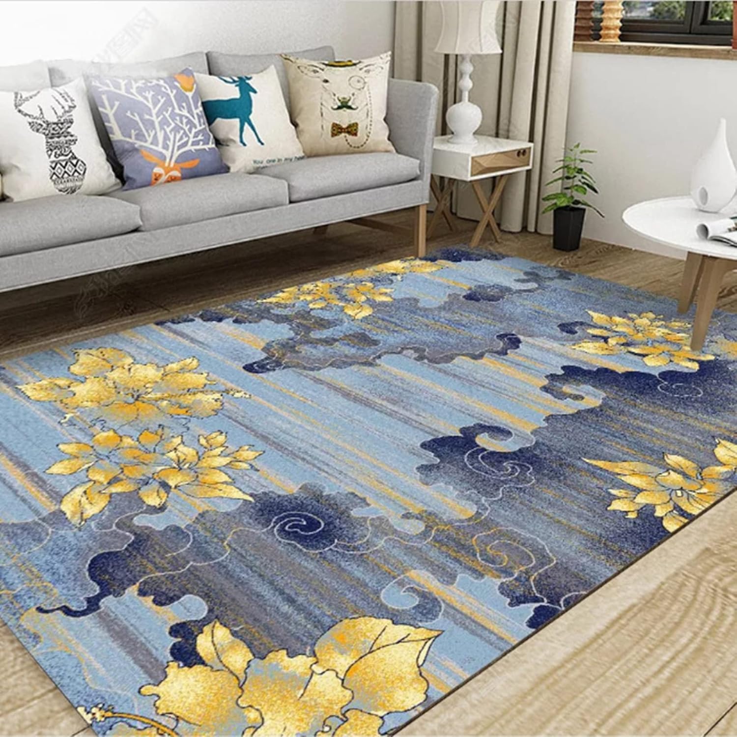 カーペット すべり止め ラグ ラグマット 200*300cm おしゃれ 花柄 絨毯 ラグカーペット オールシーズン 部屋用じゅうたん 敷物 マット フロアマット 室内カーペット 床暖房・ホットカーペッ｜GOTO funny 店