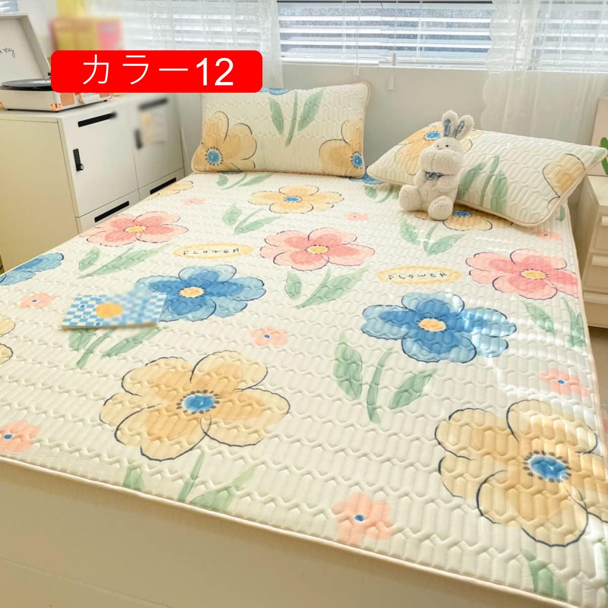 冷感 敷きパット クール 敷きパッド シングル 洗濯機対応 接触冷感 ベッド マット 布団 カバー シーツ 夏用 敷パッド ワイドキング しなやかな肌触り カラー お昼寝敷きパッド マットレスパッド