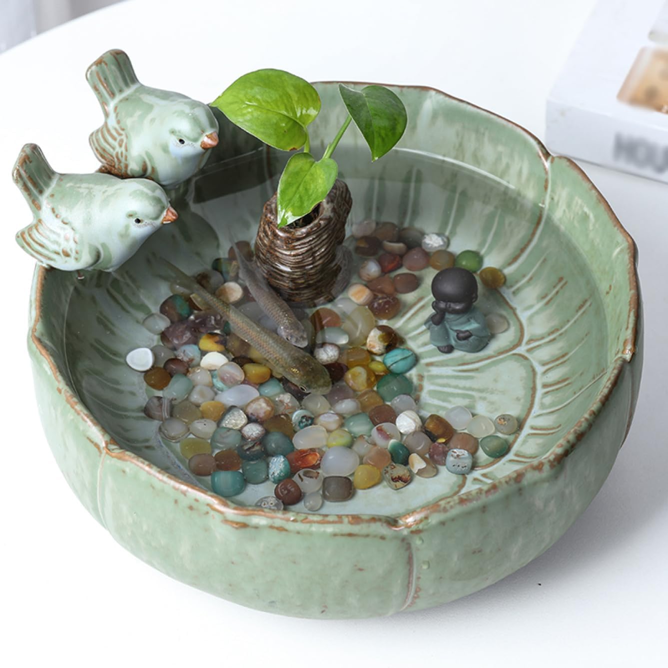 観葉植物植木鉢 排水孔無し 浅型 おしゃれ 植物用プラントポット 運びやすい 小型 陶器 セラミック インテリア鉢 水耕栽培 穴無し タイプ3 ガーデンポット おしゃれな植木鉢 屋内外利用可 北欧 ア｜GOTO funny 店