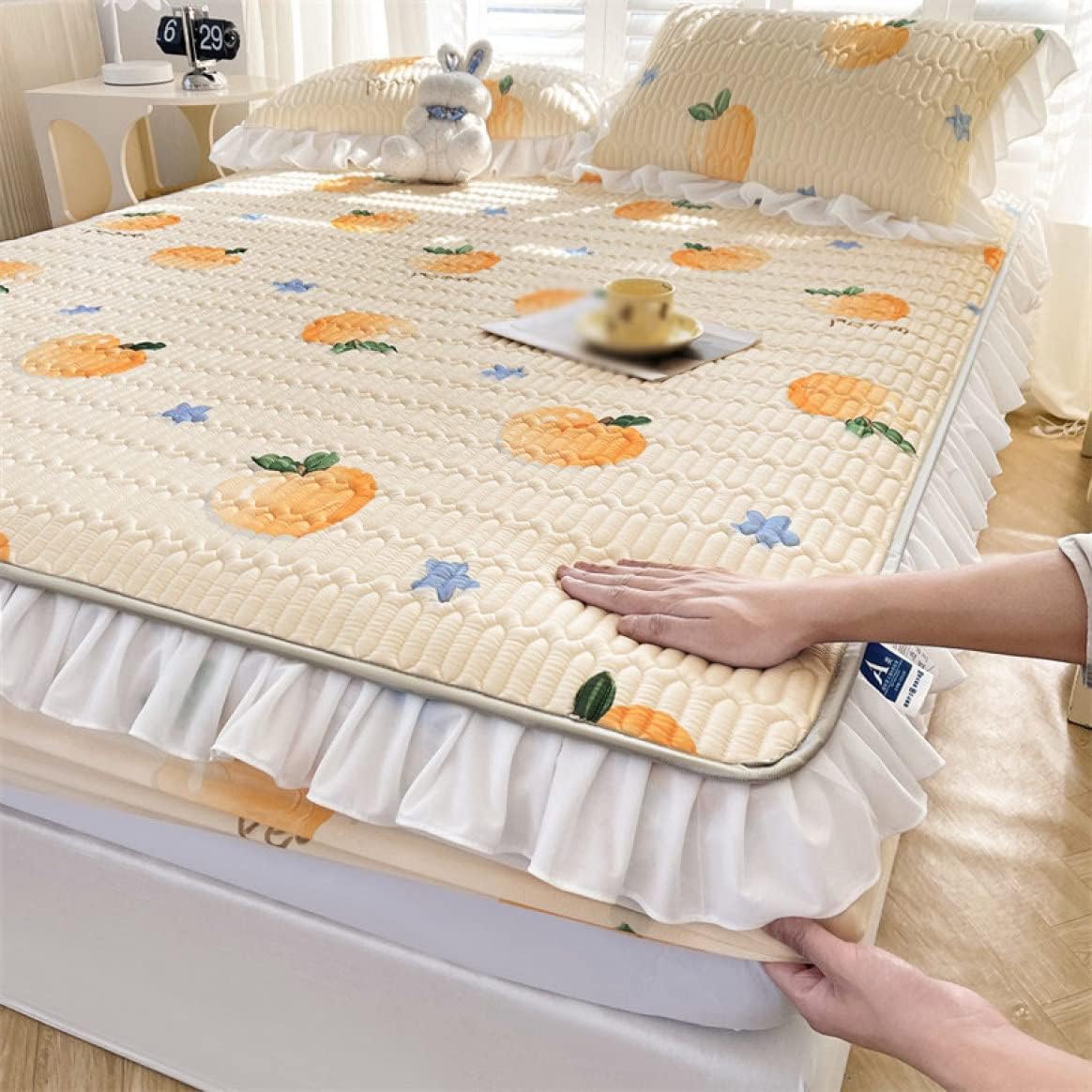 夏 洗える 色合い A 敷パッド ダブル オール陽気で使える 愛くるしげ 敷きパッド シングル 原則として型 かっこ良い 臥榻パッド 涼感 他所他所しい 好いたらしい ゴムバンドタイプ マットレスパッド 1点 敷パッ インテリア・寝具・収納-寝具-ベッドパッド・敷きパッド