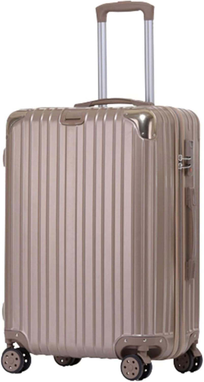 旅行バッグ 持ちはこび容れもの 45L キャリーバッグ チャック式 超軽さ 大型 耐衝撃 静音 ダブルキャスター 360度回転させる 旅する 商行為 出張 赤銅色 M大きさ（3-5泊）