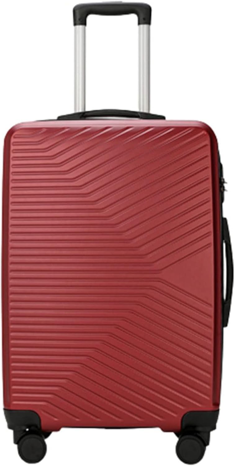 旅行バッグ 持ちはこび容れもの 60L キャリーバッグ チャック式 超軽さ 大型 耐衝撃 静音 ダブルキャスター 360度回転させる 旅する 商行為 出張 赤いこと L大きさ（6-8泊）