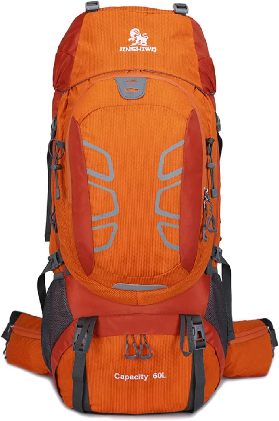 山登り御徒面子 60L 山登り背嚢 大電気容量 うしろ側容器に並べる 撥水・防汚 背嚢 背嚢 男女兼用 多役立つこと 納める性 超軽さ 通気性 アウトドア 山歩き 旅する 防災 難民キャンプ