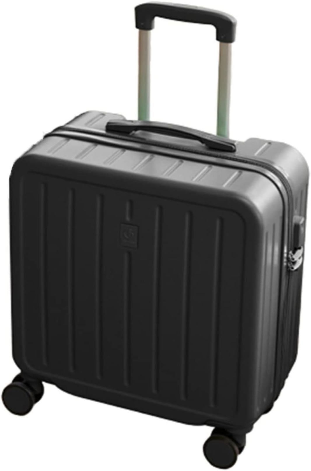 スーツケース キャリーケース 機内持ち込み 30L キャリーバッグ ファスナー式 超軽量 小型 耐衝撃 静音 ダブルキャスター 360度回転 旅行 ビジネス ブラック 出張 SSサイズ(1-2泊)|GOTO funny 店
