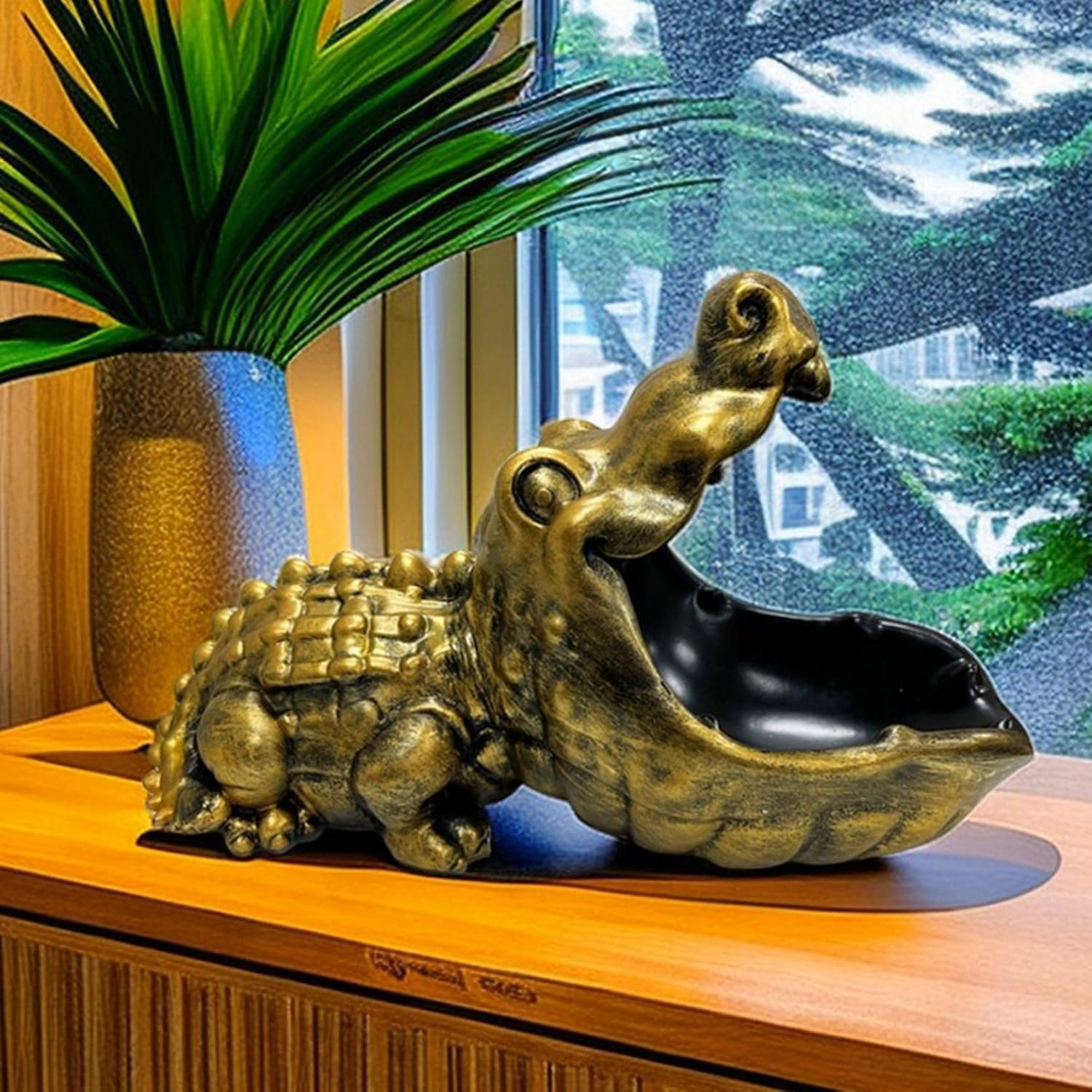 ワニ 飾りつけ 部屋の入り口納める 卓上飾りつけ 鍵置き 足懸かり納める ウォッチ置き 小入れもの 多役立つこと納める 毛の荒物脂手工芸品作物 創造的 本物そっくり おもしろ 今めかしい 室内装飾 雑貨 卒式 生まれ落ちる日差し上げ物