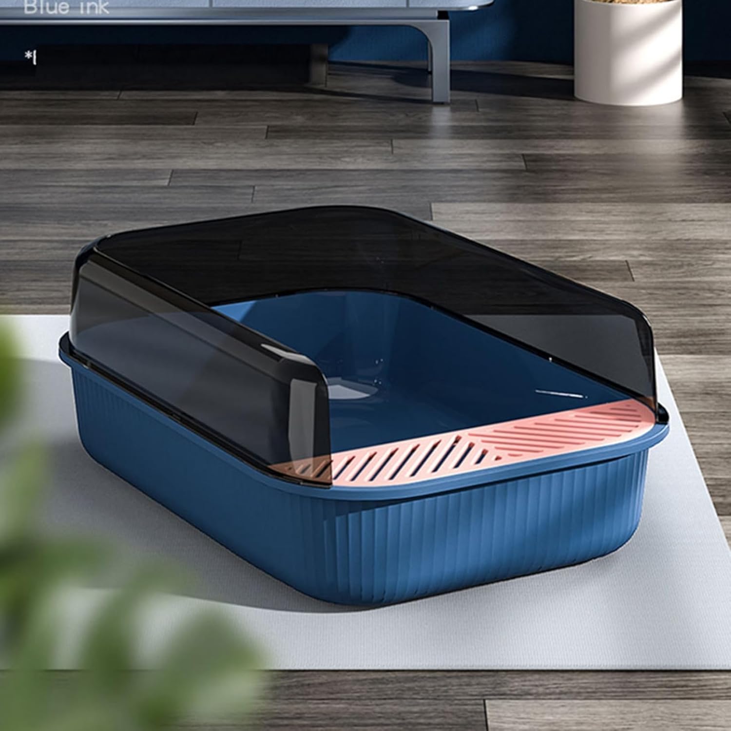 半密閉式 猫室内用便器 子ネコ 小型 34.5*50.5*18糎 矩形 今めかしい 猫用 室内用便器 好いたらしい 猫室内用便器 猫室内用便器 取り合わせ 掃き出すし分かりやすい 砂飛び散り押しとどめる 軽さ たわい無い猫 キャットトイレ 猫の