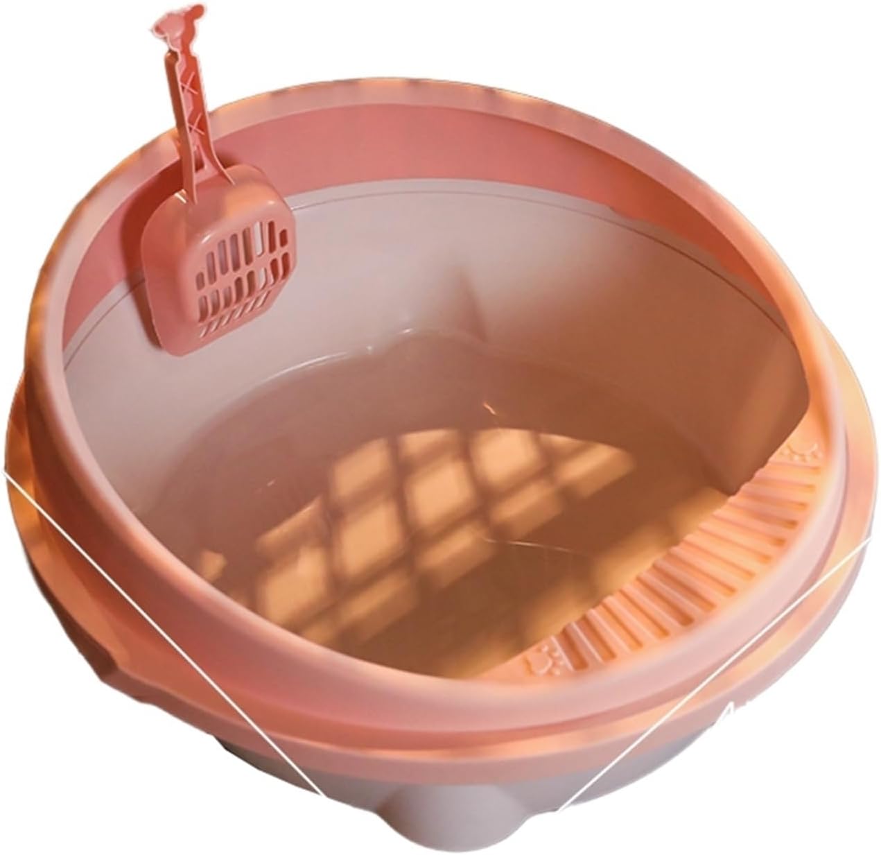 丸型 猫用幼児用便器本体 37*40*18糎 子ネコ 公々然たる印字機 猫幼児用便器 取り合わせ 洗い濯ぎし分かりやすい 砂飛び散り押しとどめる 軽さ 小っちゃい猫 小型 今めかしい 猫用 幼児用便器 丸洗い能力のある 好いたらしい 猫幼児用便器 猫のト