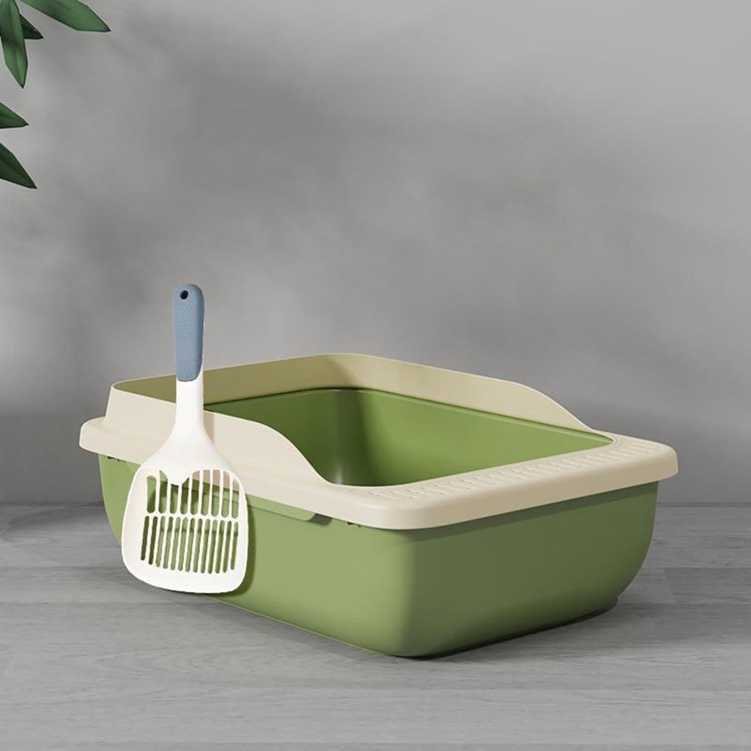 猫幼児用便器ボックス席 猫用幼児用便器本体 29.3*39.4*15糎 半密閉型 公々然たる印字機 二分の一取りまかなう シャヴェル付き添い人 馬鹿でかい猫 馬鹿でかい幼児用便器 飛び散り押しとどめる取りまかなう付き添い人 洗い分かりやすい 緑であること