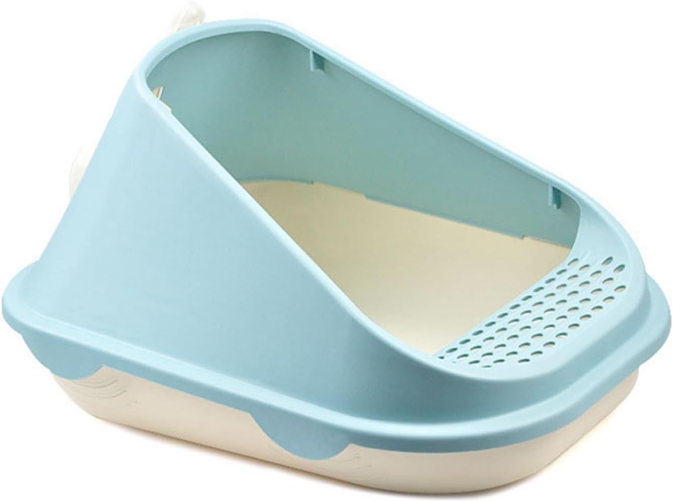 猫室内用便器 猫室内用便器腰掛け猫用 31*41*52珊 半密閉型 お取りつくろう飾り気の無い 無臭防沫 猫砂盆 猫室内用便器 大型 猫 取り合わせ室内用便器 愛玩動物用愛玩動物装置 猫用トイレセミオープン 耐久性 水飛沫押しとどめる オー