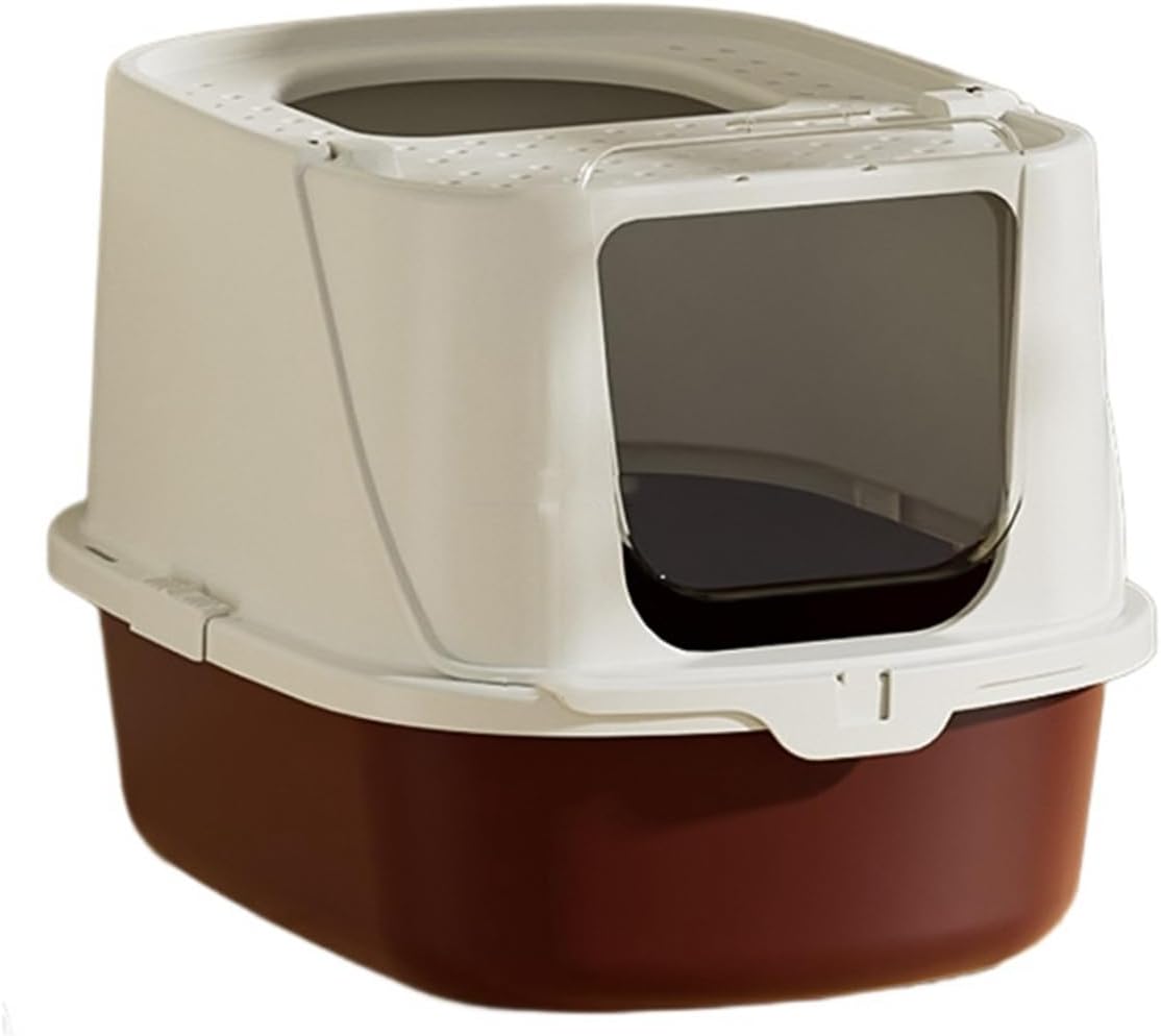 猫用室内用便器本体 43.6*57*38.2珊 密閉型 2ways通いつめる遣りくち シャヴェル付き添い人 大きめ 手抜かり押しとどめる 耐久性 上から出る猫室内用便器 猫室内用便器 奥ふかさ 砂の飛び散り押しとどめる 子ネコ、小っちゃいな猫用 小ぎれい助けになる 臭