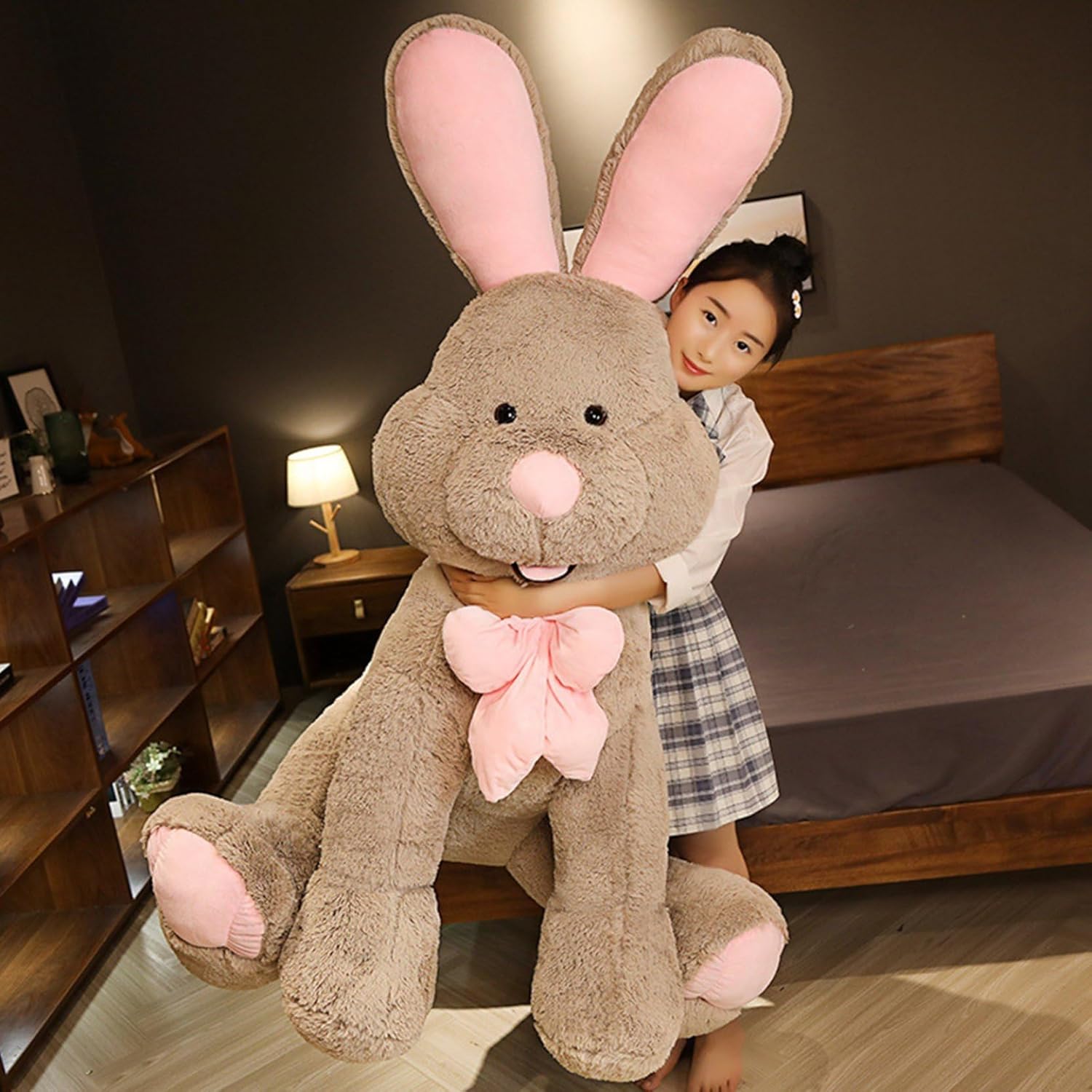 家兎ぬいぐるみ 抱き枕 添い寝まくら 特大 好いたらしい兎 毛の荒物 萌え 大層らしい 大層らしい/馬鹿でかい 愛くるしい抱きまくら 癒される 剪断応力取り止める 座布団 差し上げ物 差し上げ物 寝台お座敷 ねむねむ クリスマス