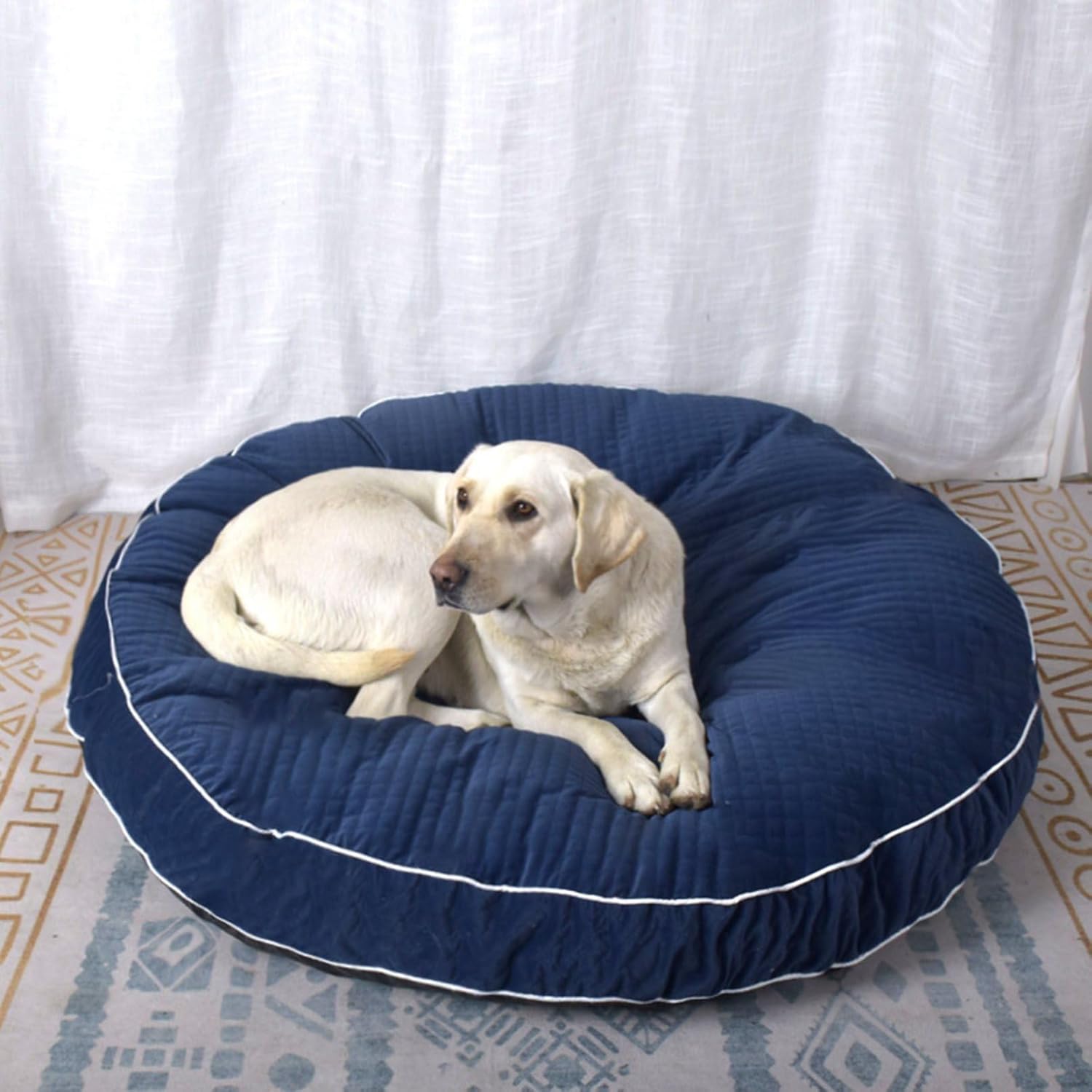 円形 大型犬用ベッド ペットベッド 通年 モフモフ ペットクッション ペットソファー ペット座布団 滑りにくい裏生地 室内 ぐっすり眠れる キャットハウス 犬用ベッド 小動物 家 肌触りよい 洗える｜GOTO funny 店