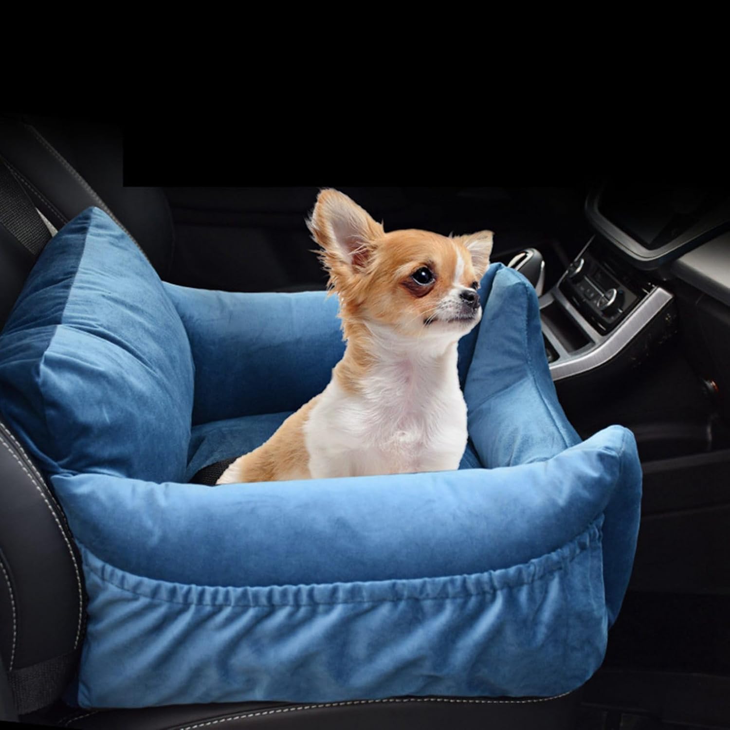犬 車 運転ボックス席 愛玩動物用 運転腰掛け 猫 手つだい席用 据えつけるシートベルト 中小型犬 猫用 乗用車うしろ側腰掛け愛玩動物寝台 飛び出し押しとどめる 酒を飲むこと押しとどめる 取りはずし能力のある 洗い濯ぎ能力のある 愛玩動物座布団 ブル