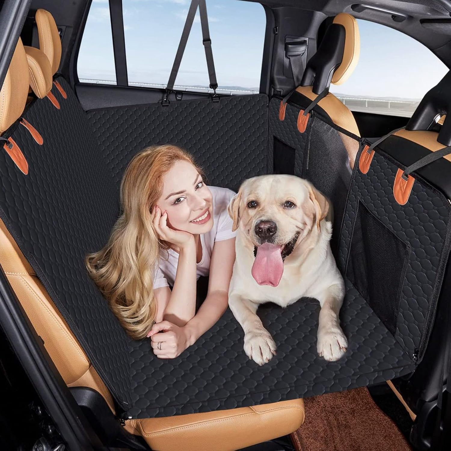 愛玩動物 運転居敷き うしろ側居敷き専用 汎用版 全種犬猫用 車載用 居敷き居敷き 上滑り打ち切り 耐摩耗 固着させる式シートベルト 安全性のある旅する 折り畳み可 汚れた状態キズ押しとどめる 愛玩動物運転装置 旅する 愛玩動物つや消し 目論む
