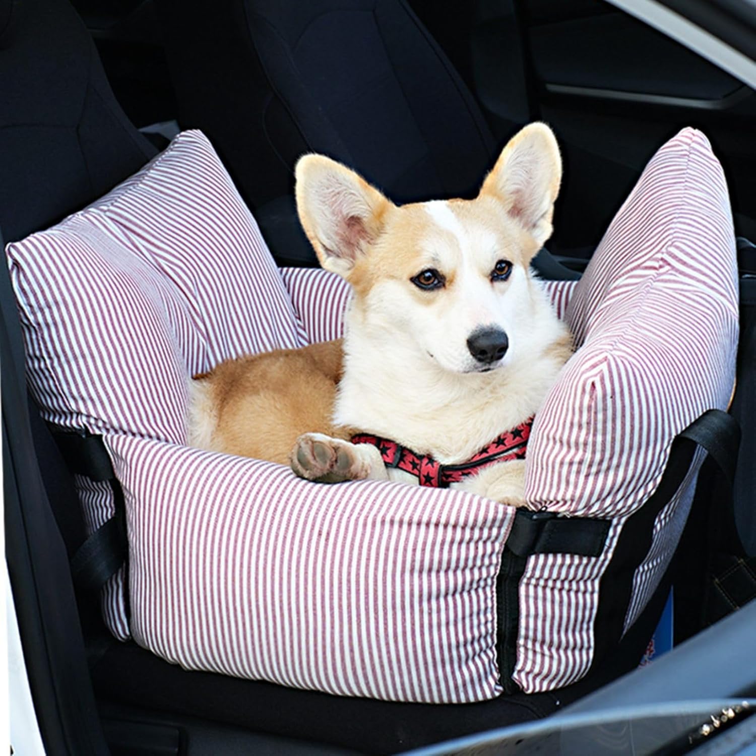 犬 車 運転ボックス席 愛玩動物用 運転腰掛け 猫 手つだい席用 中型犬 猫用 愛玩動物寝台 長いす 飛び出し押しとどめる 酒を飲むこと押しとどめる 水洗いする能力のある 汚れにくい 愛玩動物座布団 2ways 車＆身寄り用二重当て嵌める