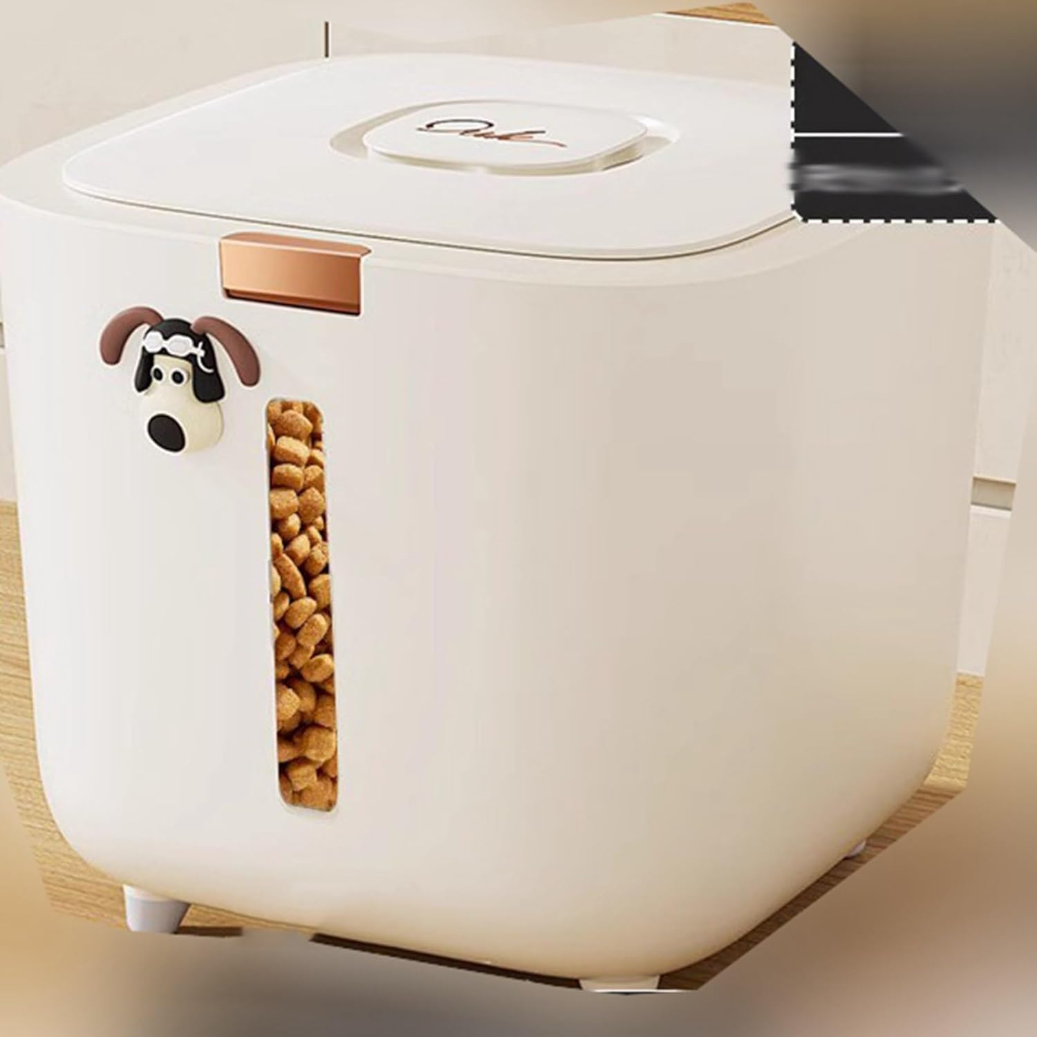 ペットフードストッカー 5kg 愛玩動物ボンネット保護すること入れもの 田の実ボックス席 犬餌 猫餌 ドッグフード 澄み切った可視性化窓 残量見える 米桶 大静電容量 干し草庫入れ箱 メリケン粉 虫除け 兵糧納める 取っておく貯蔵タンク ストッカー ホ