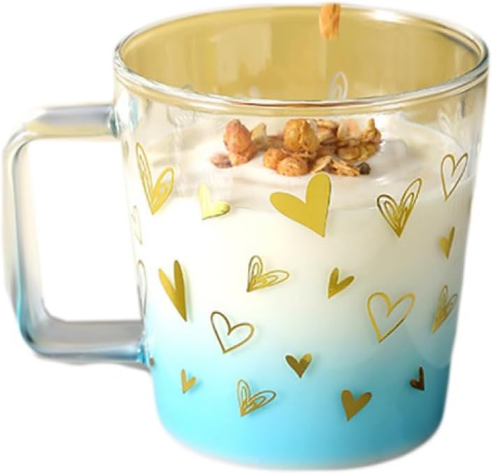 モンステラ柄 マグカップ コーヒーカップカップ 耐高温 軽量 グラス 耐熱 ガラス かわいい ハート 柄 おもしろい デザイン02 贈り物 男女兼用 おしゃれ 耐久性 オフィス 飲食店 誕生日記念品 4,536円