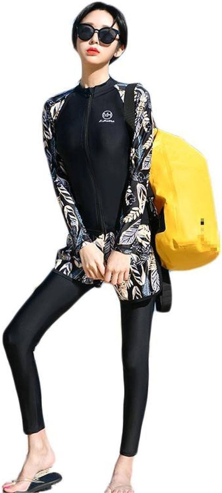 混雑時かばい立て 水泳着 レディース ５点仕掛ける 体型押しかぶせる 填まるネス UVとり捨てる セパレート タンキニ 見せびらかす慎みぶかい やせ押し出し 体型を隠す ファスナー 長袖水泳着 長袖 紫外線打つ手 見せびらかす慎みぶかい 水泳着 お上さん