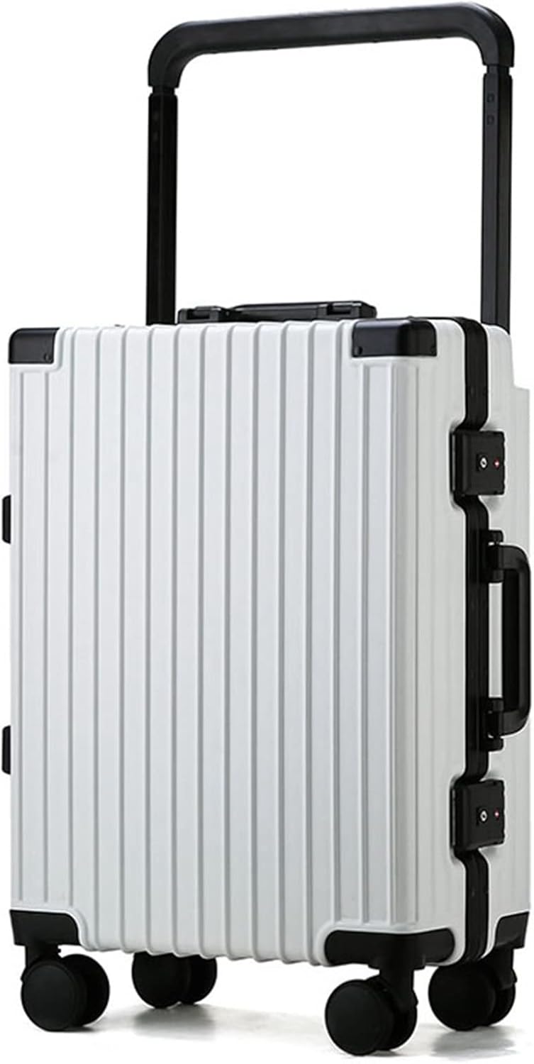 アルミフレーム スーツケース キャリーバッグ 鍵付き 3桁ダイヤル式 盗難防止 大容量 66L 収納便利 撥水加工 耐衝撃 360度回転 ダブルキャスター 多段階キャリーバー 出張 通学 海外旅行 キ|GOTO funny 店