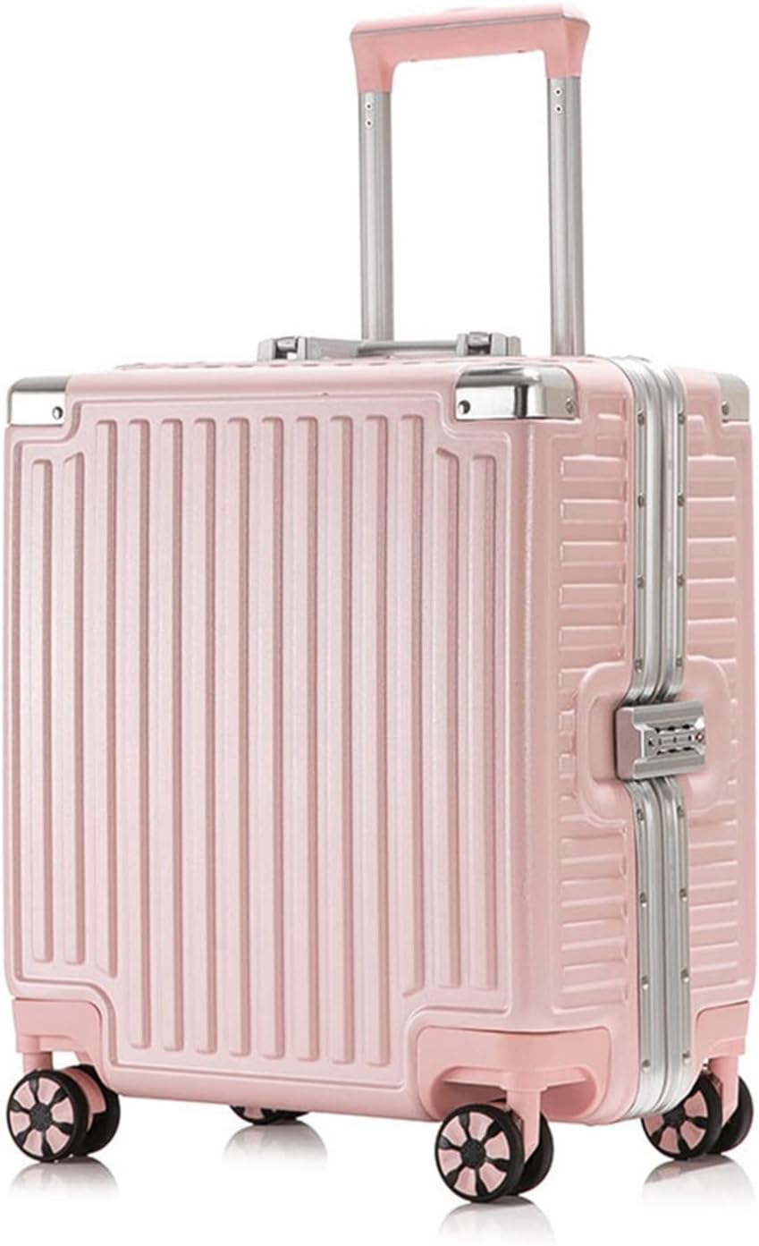 スーツケース 35L 小さい アルミフレーム 超軽量 静音 耐衝撃 360度回転 機内持込 海外旅行 出張 通学 収納便利 鍵付き 3桁ダイヤル式 盗難防止 キャリーバッグ 防水 北欧 おしゃれ ピン