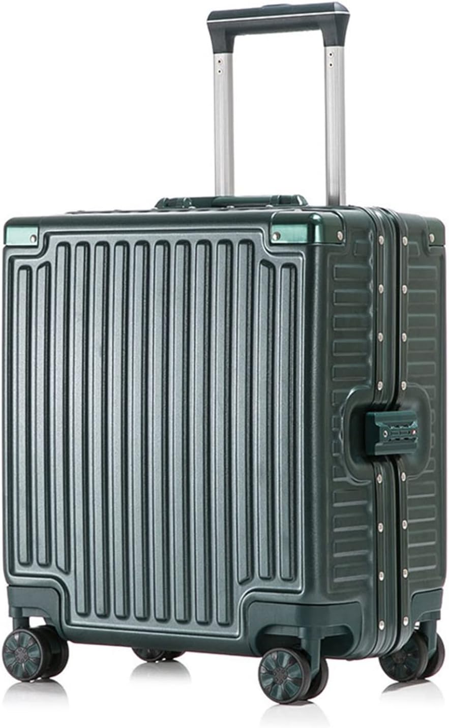 スーツケース 35L 小さい アルミフレーム 超軽量 静音 耐衝撃 360度回転 機内持込 海外旅行 出張 通学 収納便利 鍵付き 3桁ダイヤル式 盗難防止 キャリーバッグ 防水 北欧 おしゃれ グリ