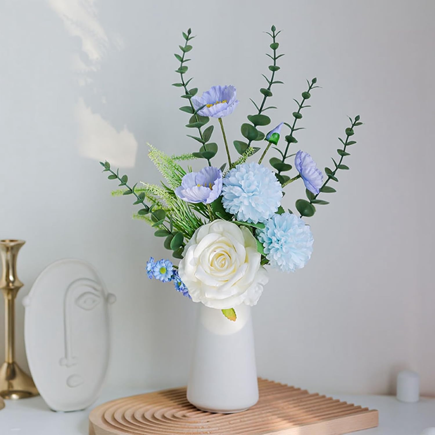 本物そっくり 花瓶の造花 枯れない花 DIY きれい 北欧 手作り 飾り花 造花芸術 結婚式 写真撮影 お祝い 喫茶店 オフィス 誕生日 美術館 プレゼント 水やり不要 長持ち ミニブーケ シルク造花