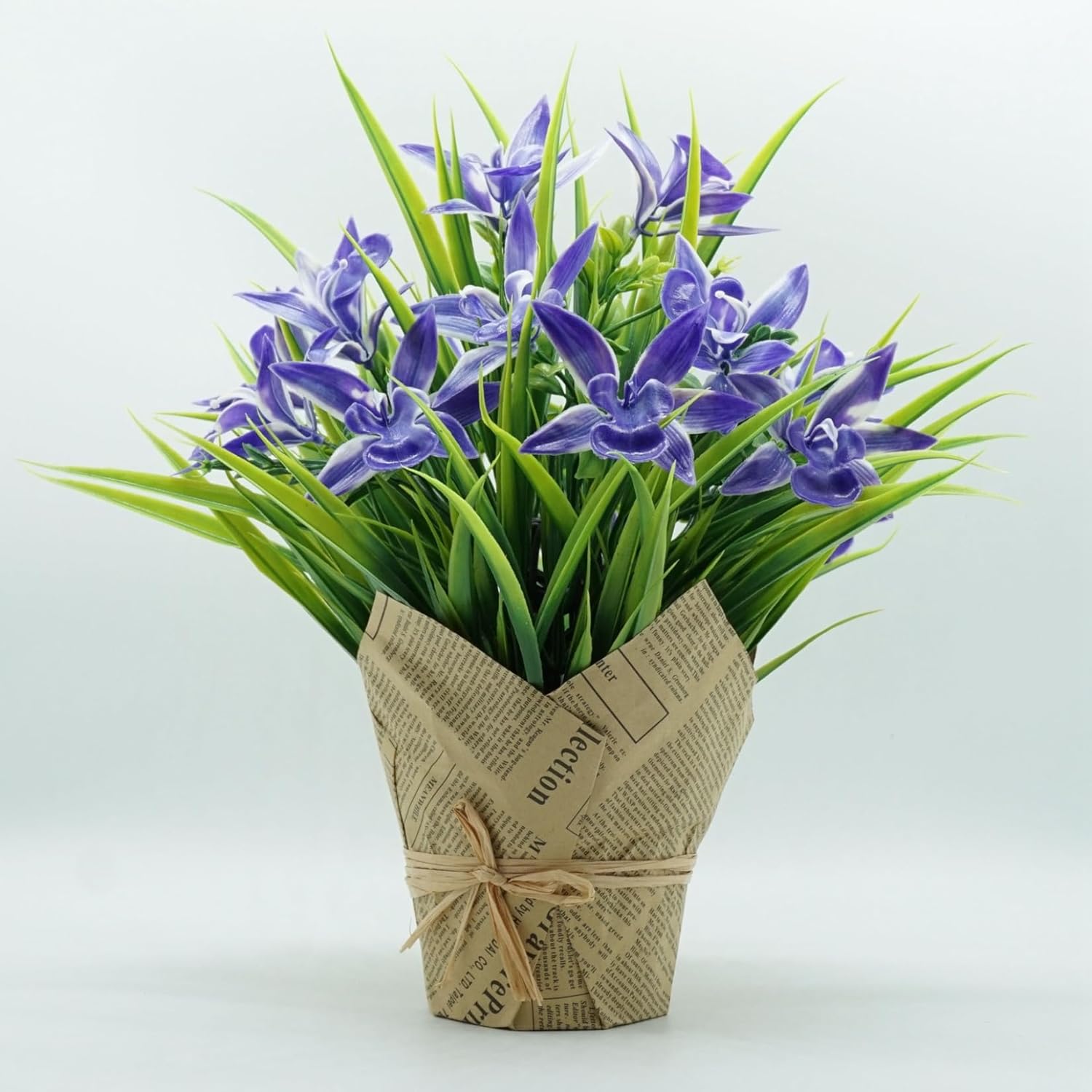 花瓶付き オンシジューム 枯れない花 造花 本物そっくり 手作り 飾り花 造花芸術 結婚式 写真撮影 お祝い 喫茶店 誕生日 美術館 INS風 プレゼント 水やり不要 長持ち ミニブーケ ブルー シル